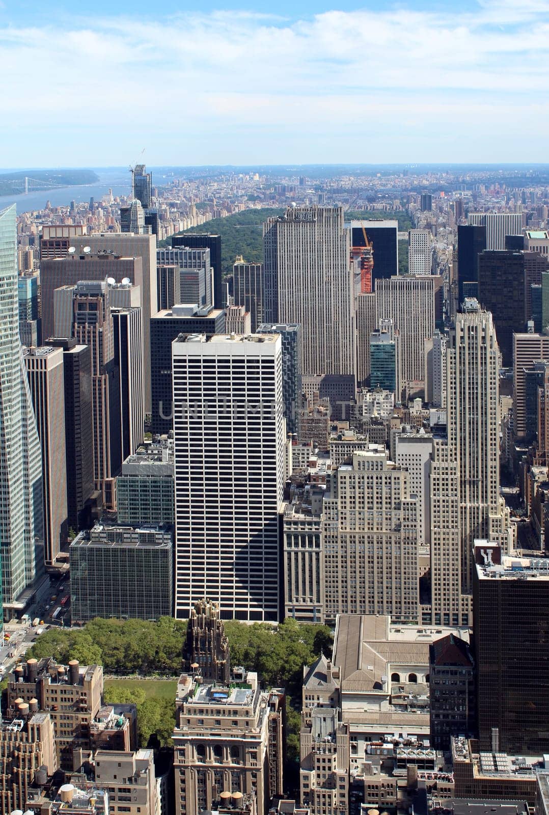 New York City Lower Manhattan Aerial panoramic view, NYC