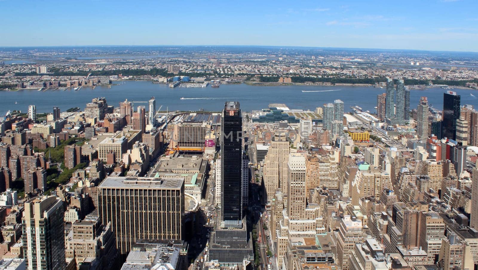 New York City Lower Manhattan Aerial panoramic view, NYC