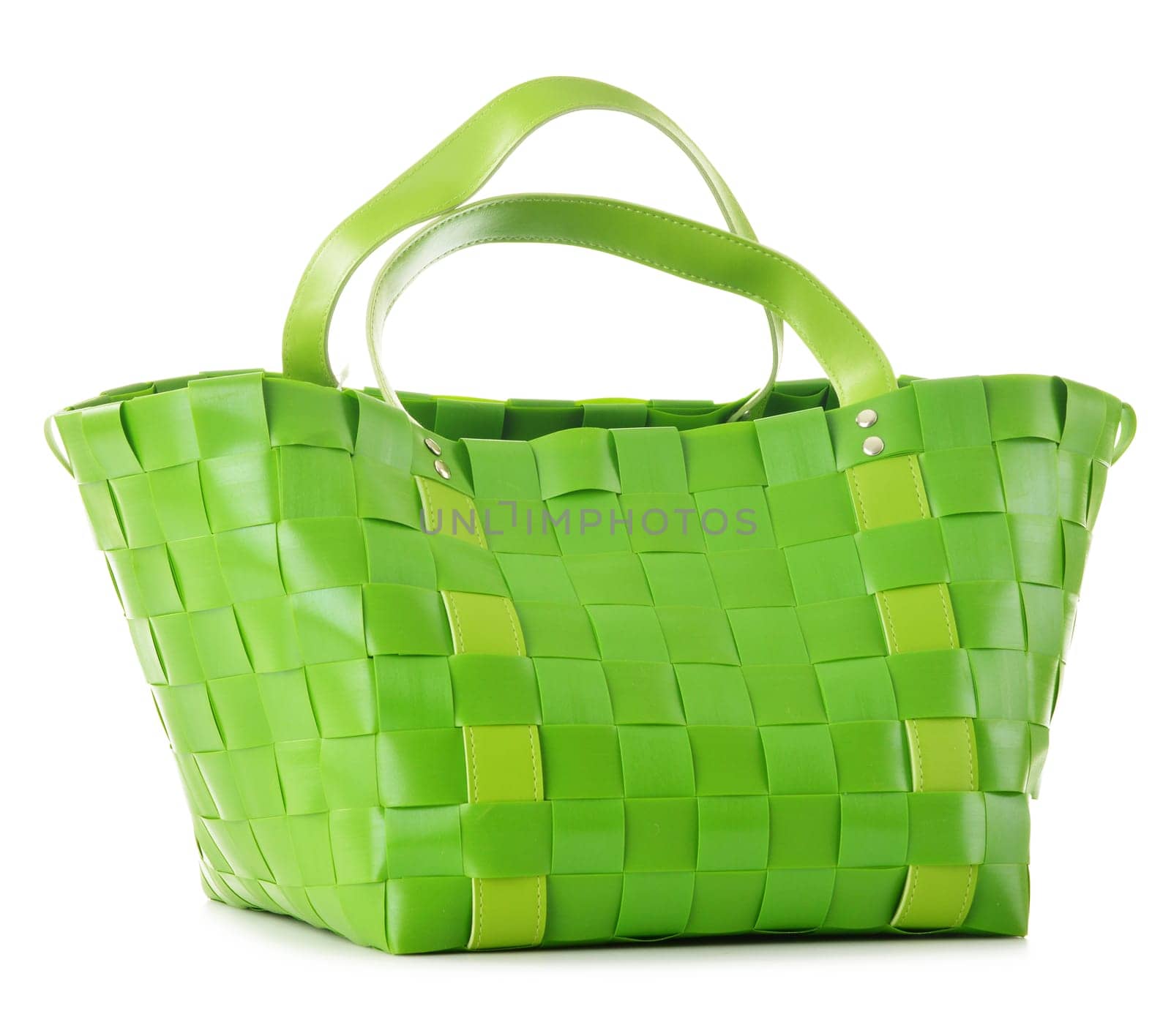 Empty shopping bag isolated on white