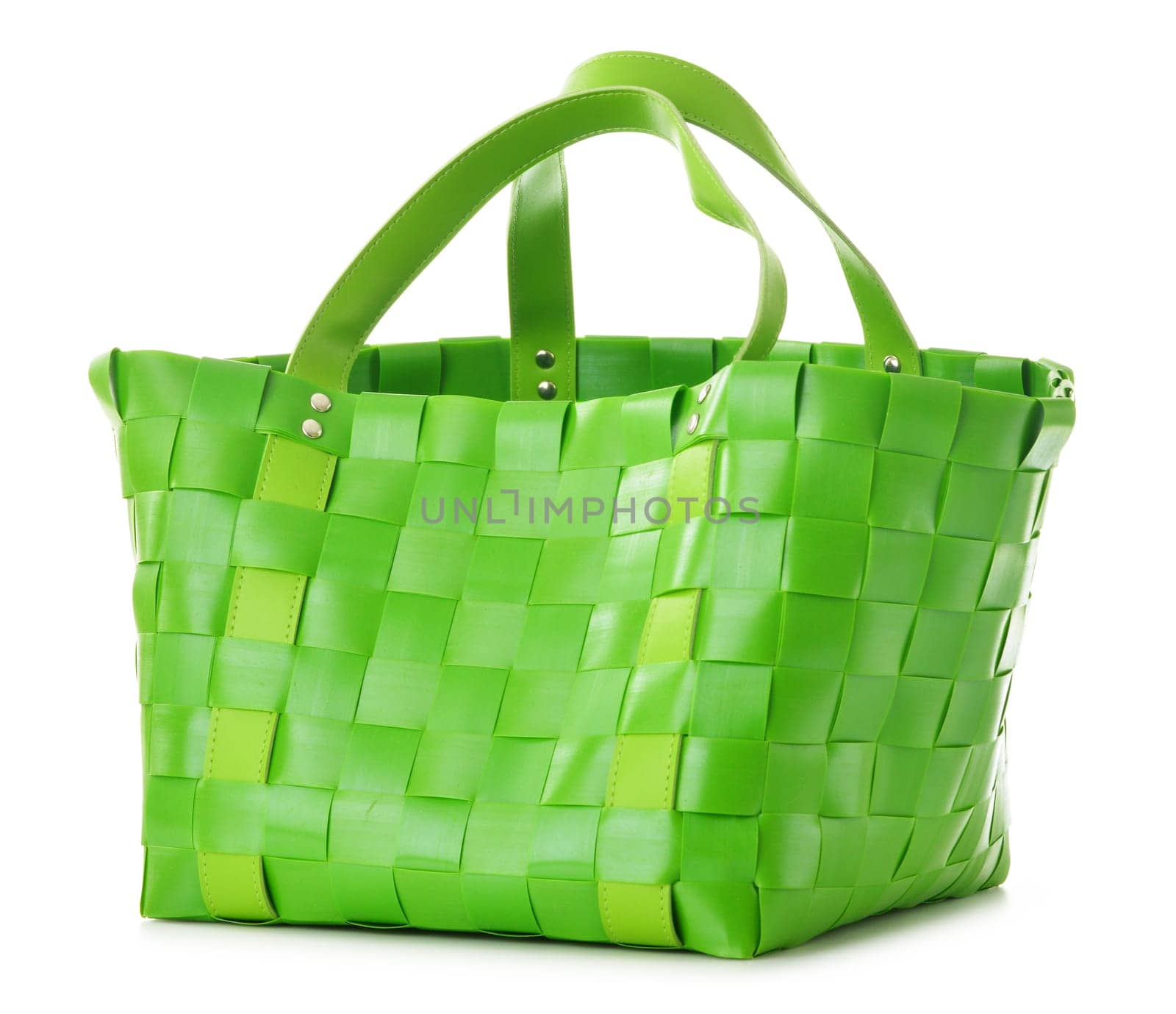 Empty shopping bag isolated on white