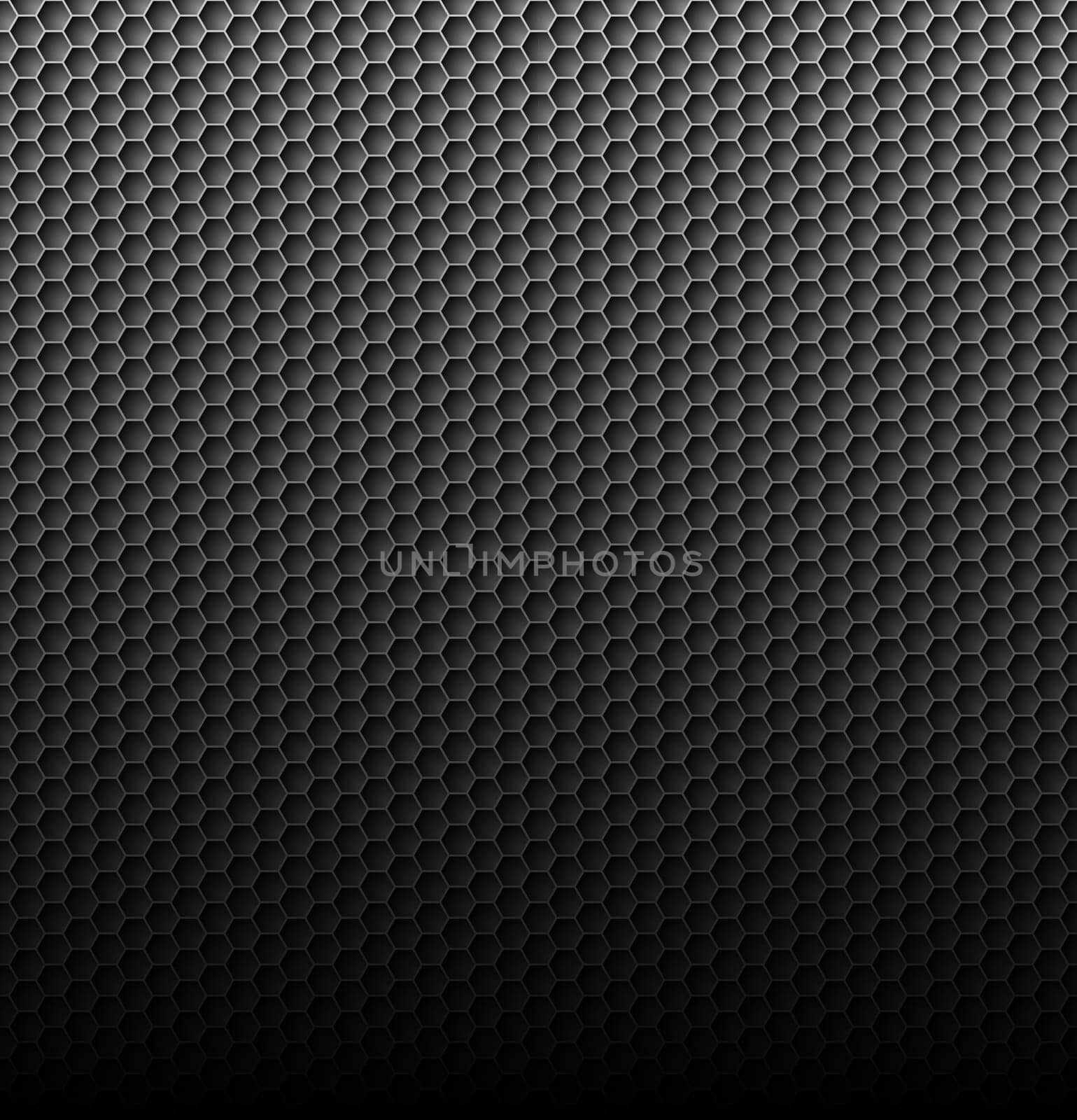 Black carbon background with hexagon mesh and light up