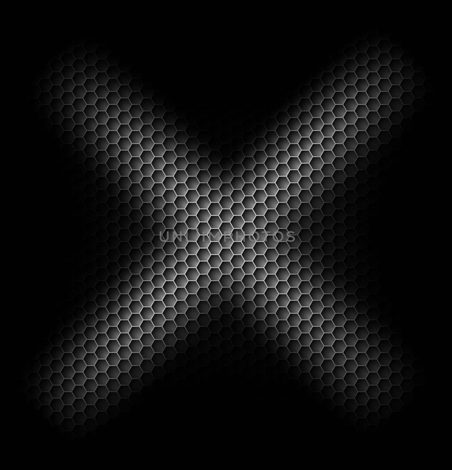 Black carbon background with light in cross shape in centre