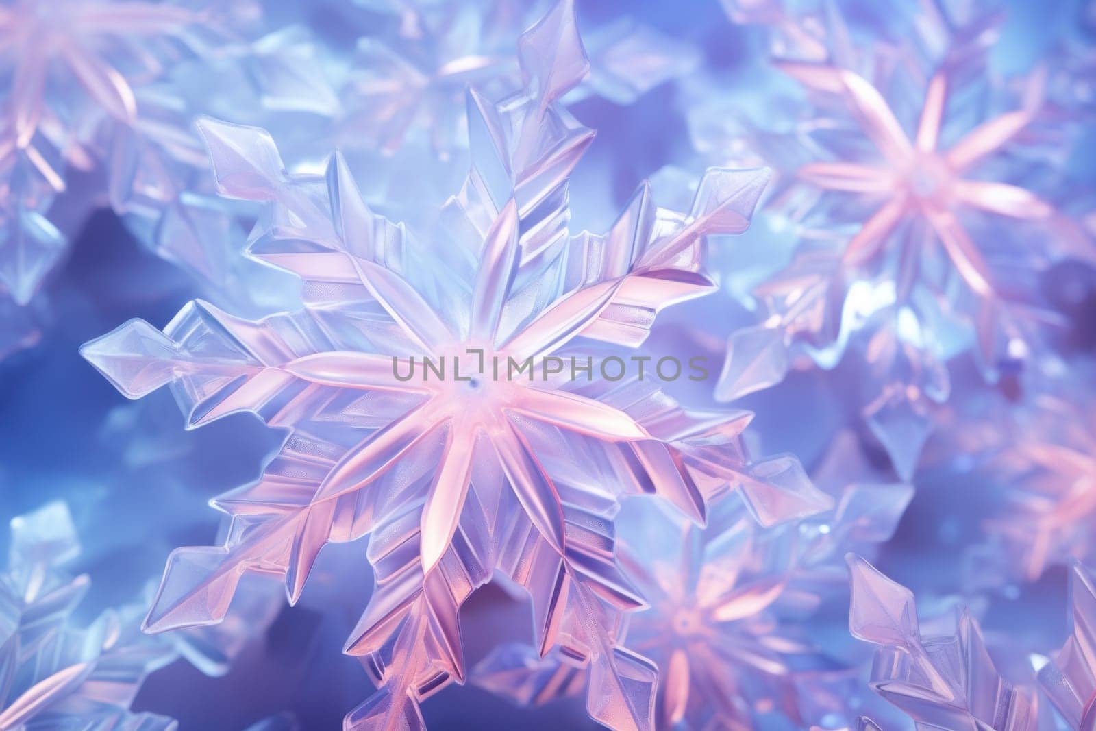 An artistic masterpiece showcasing the exquisite details and singular beauty of individual snowflakes, captured through the lens of macro photography, unraveling their complex, one-of-a-kind designs.