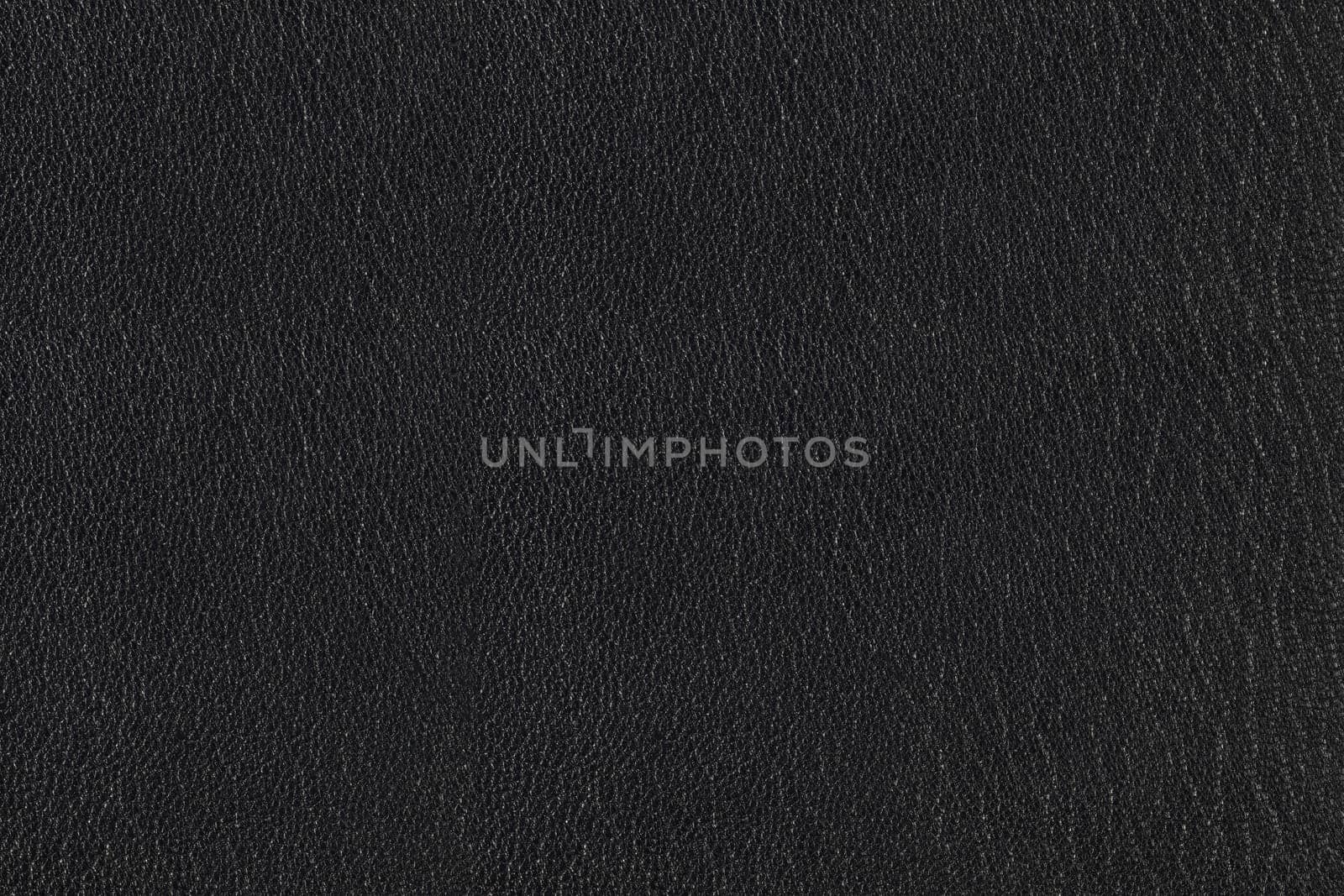 Texture of dark gray or black leather close up.