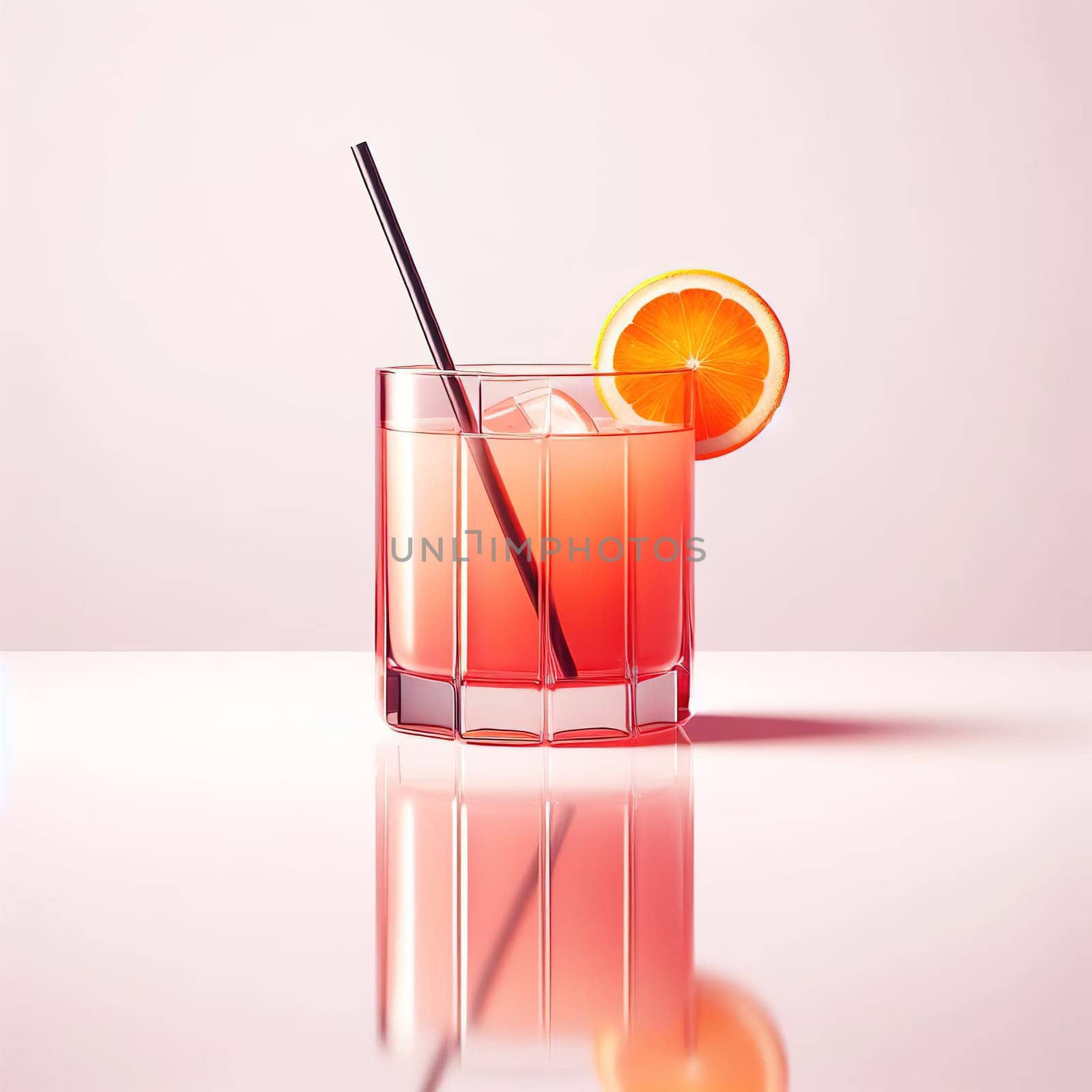 A beautiful picture of a refreshing cocktail. Generative AI. High quality illustration