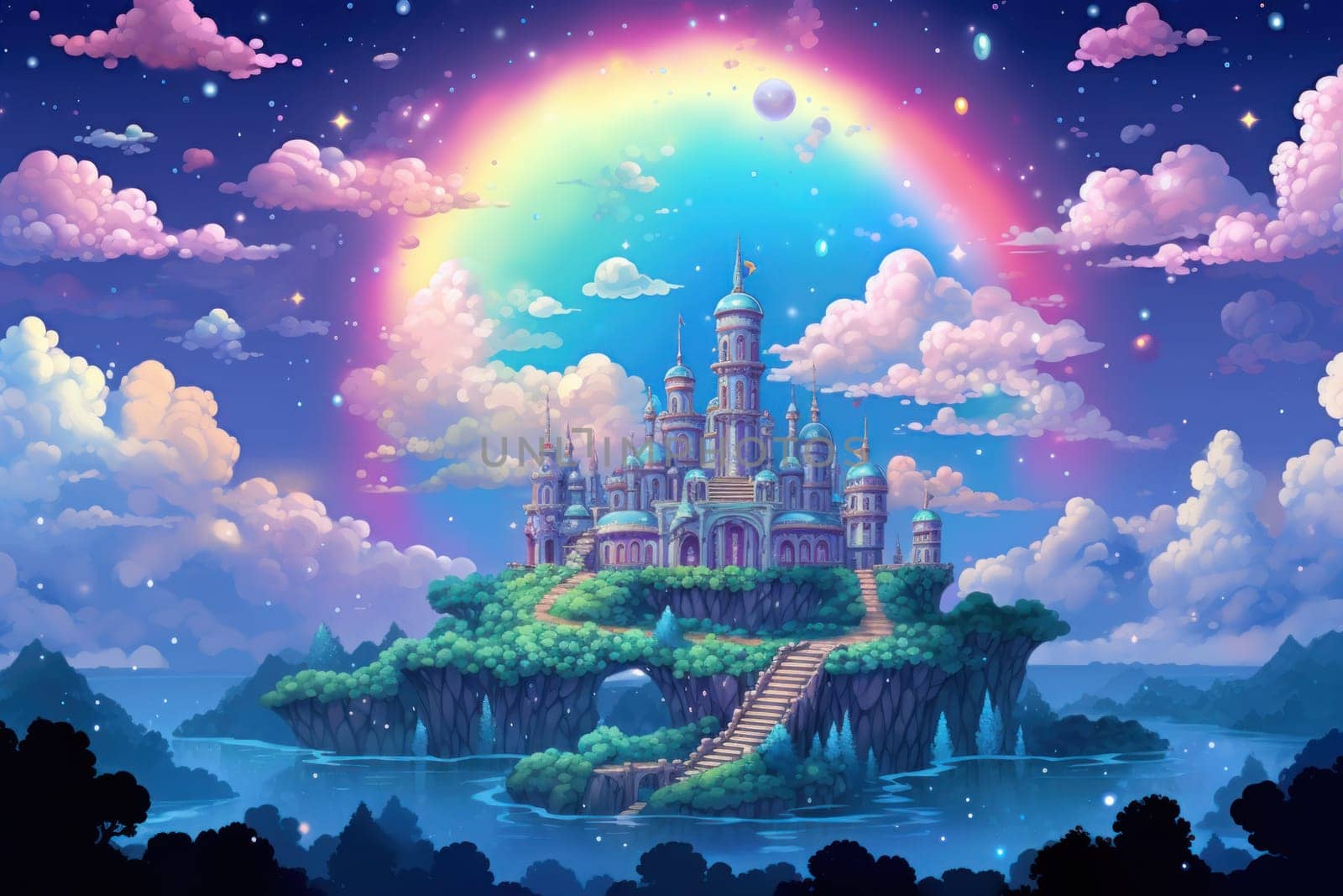In the realm of fantasy, whimsical cloud castles grace the skies, defying gravity and capturing the imagination of dreamers.