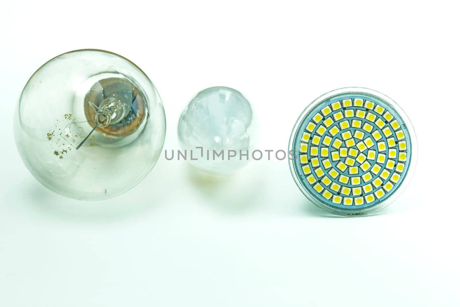 Light bulbs and modern LED bulbs