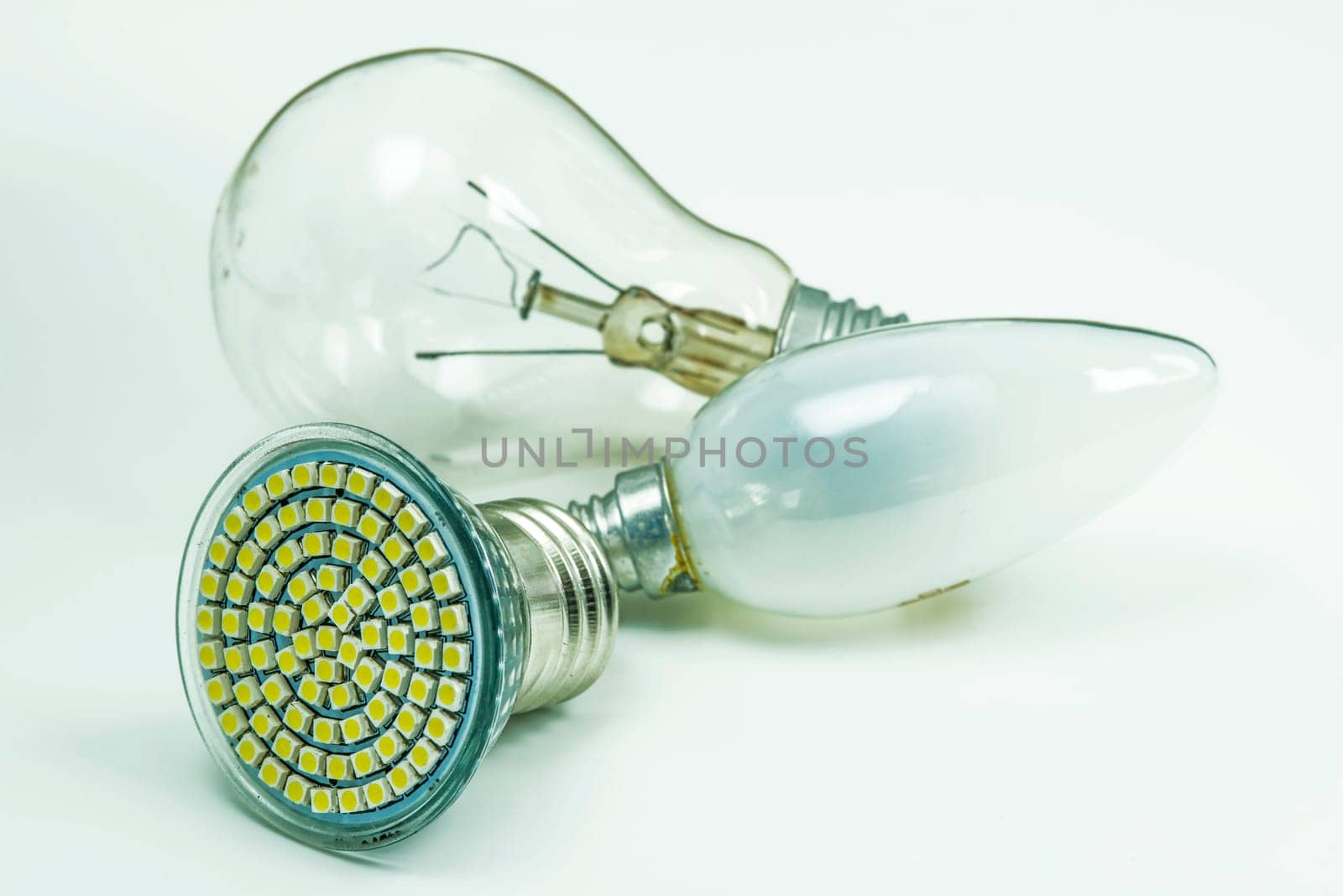 Light bulbs and modern LED bulbs