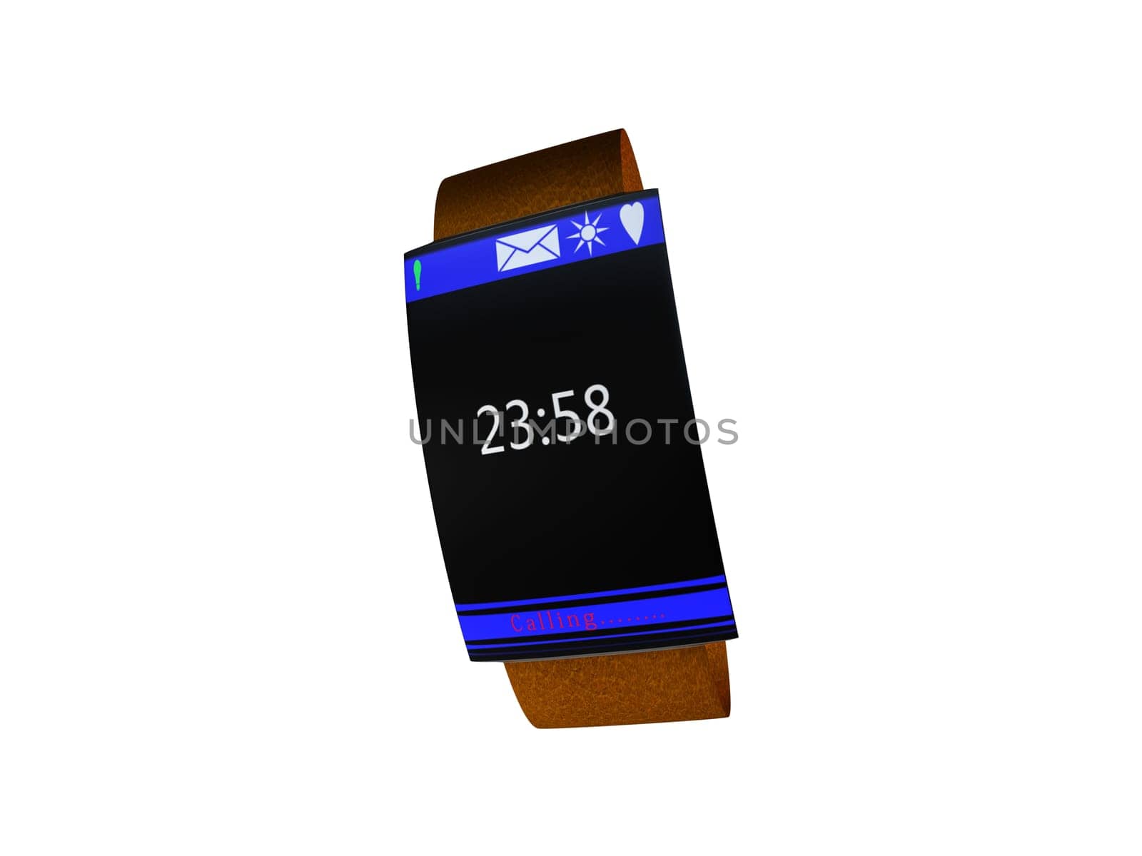 render of a conceptual smart watch for adv or others purpose use