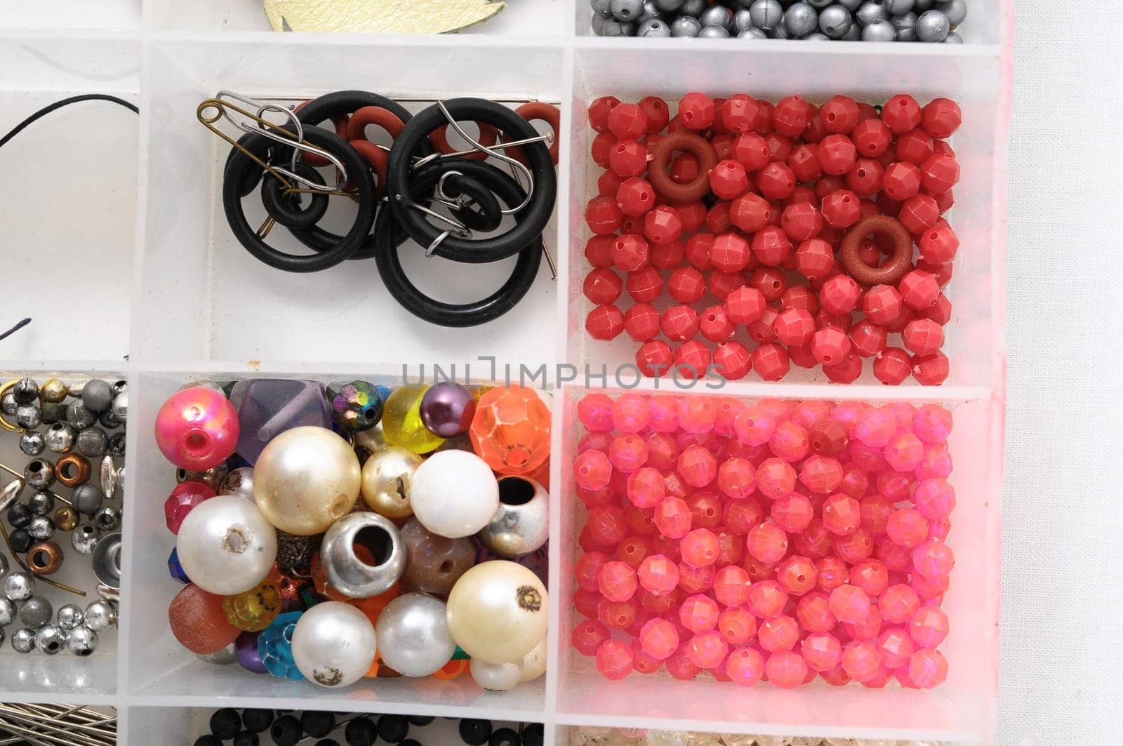 Materials to Produce Handmade Jewelry Isolated on a White Background