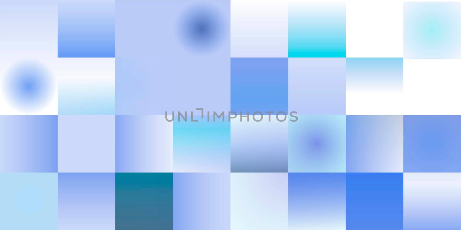 Abstract shapes shades of blue
