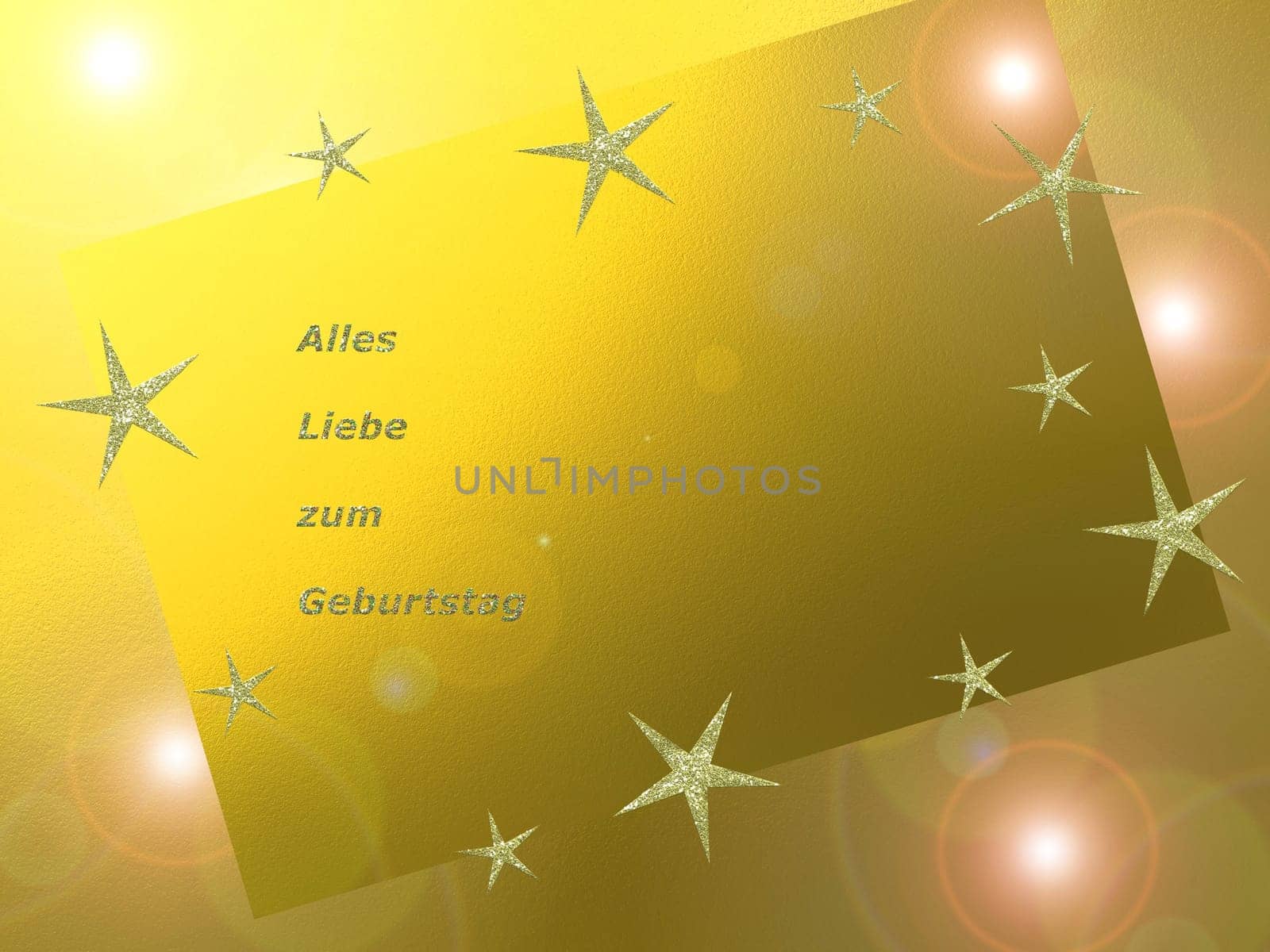 in German letters, all love for mothers day