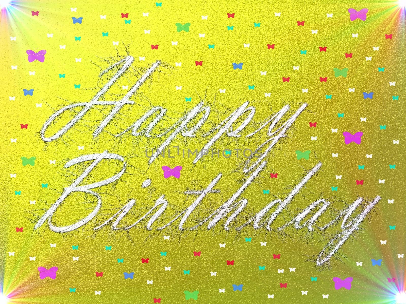 written letters,text,color happy birthday card