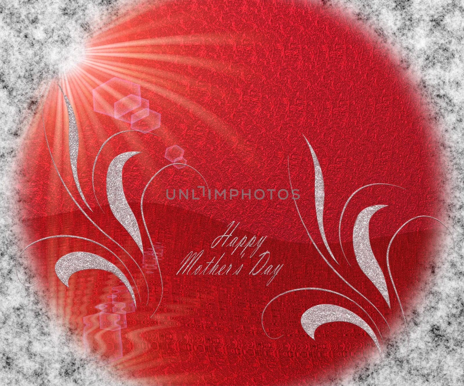 in German letters, all love for mothers day