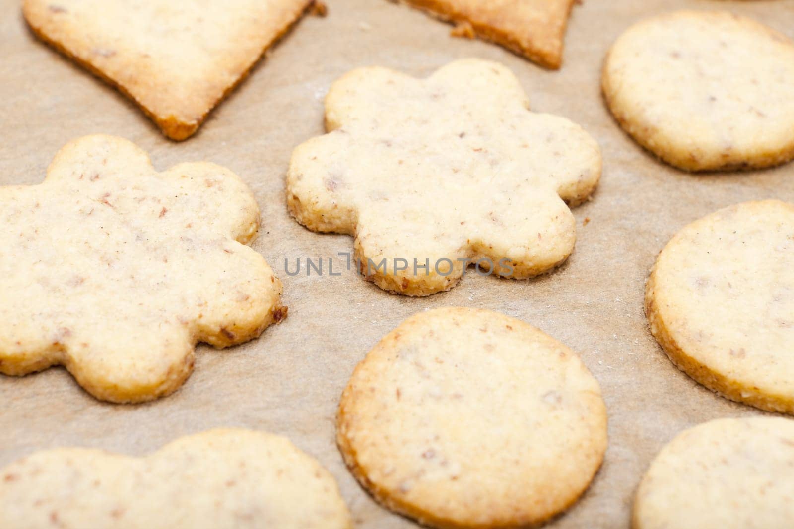 Close-up cookies ready baked