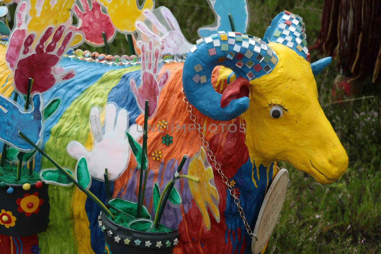 Colorful artificial sheep