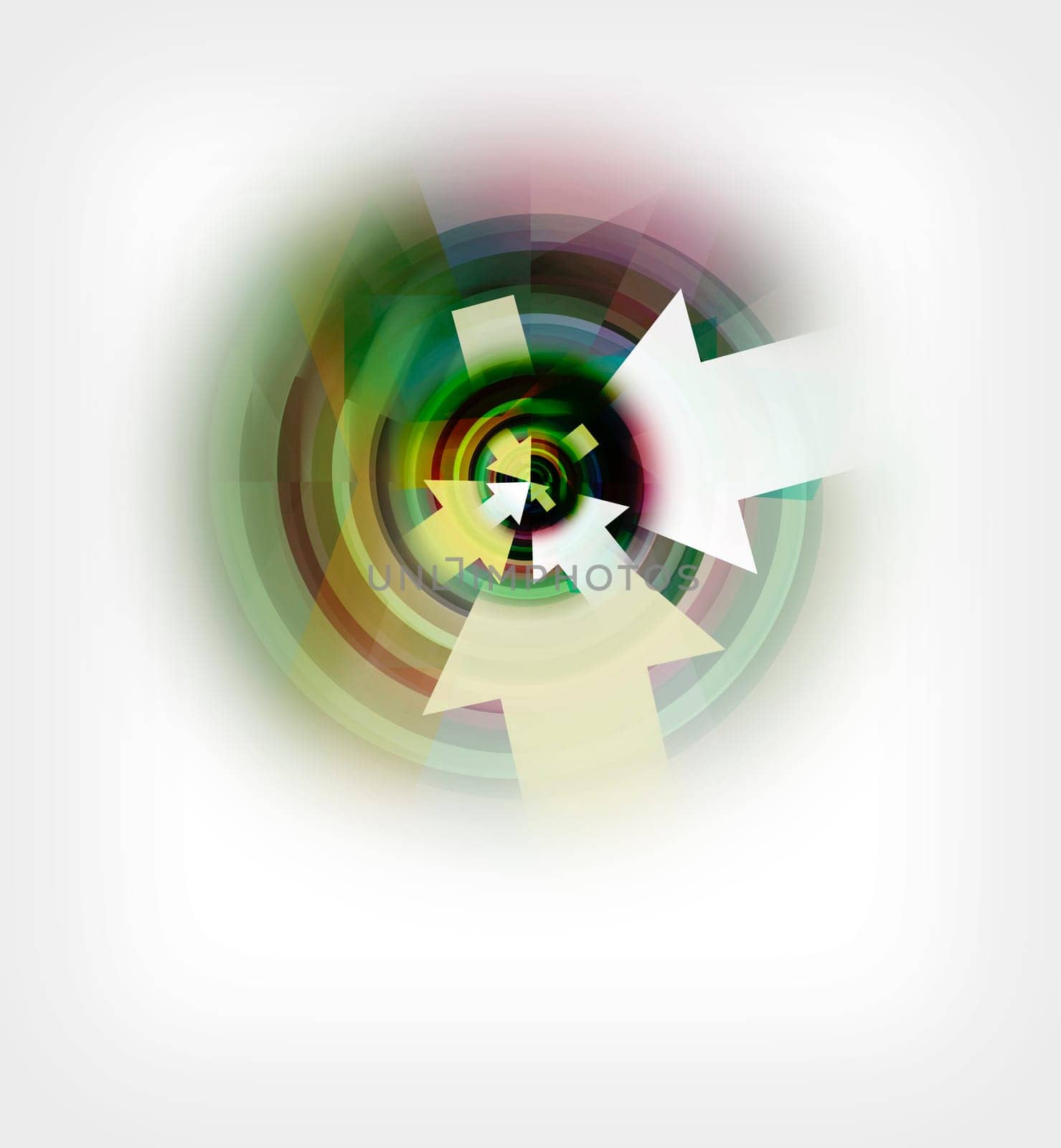 Goal spiral abstract concept