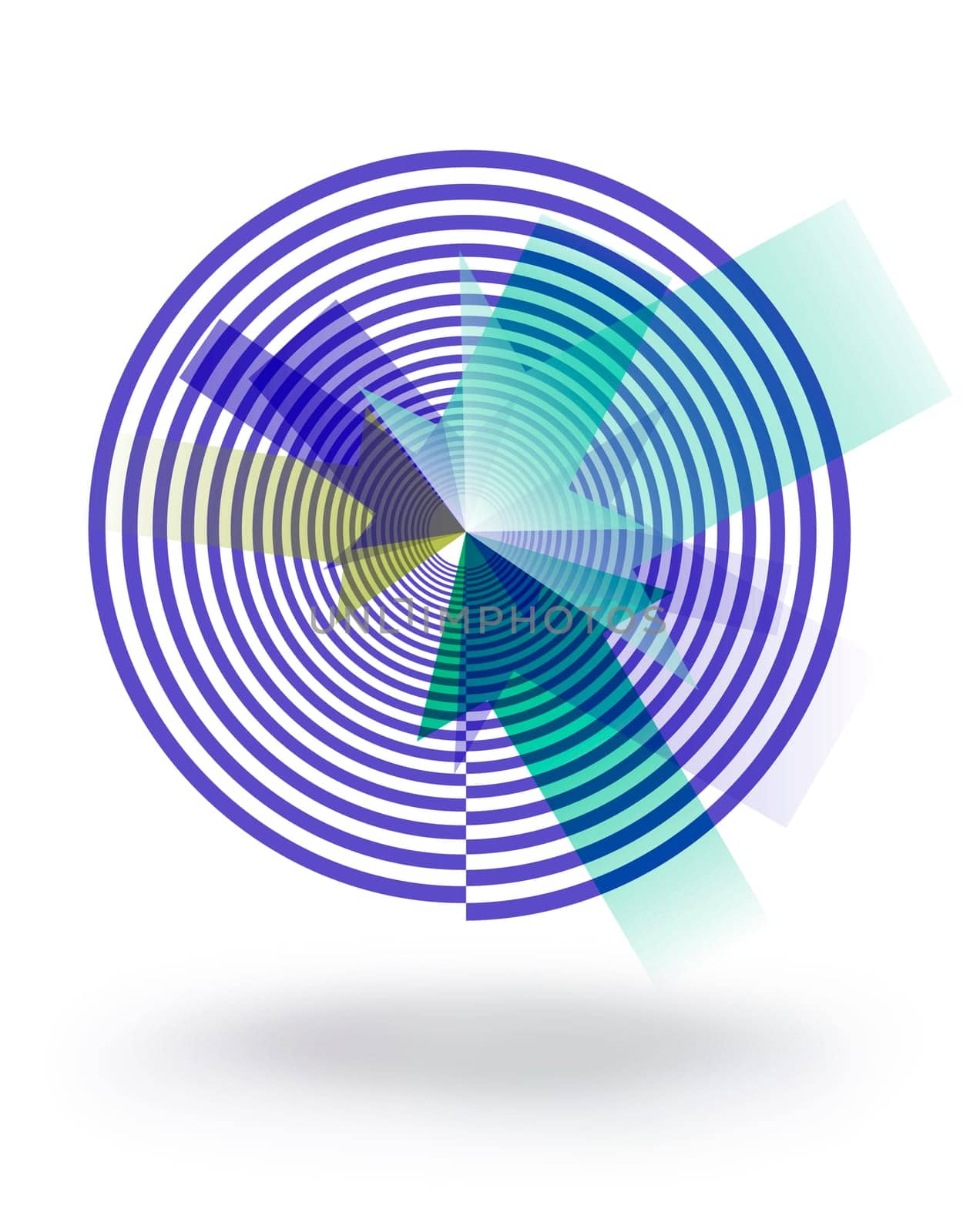 Goal spiral abstract concept