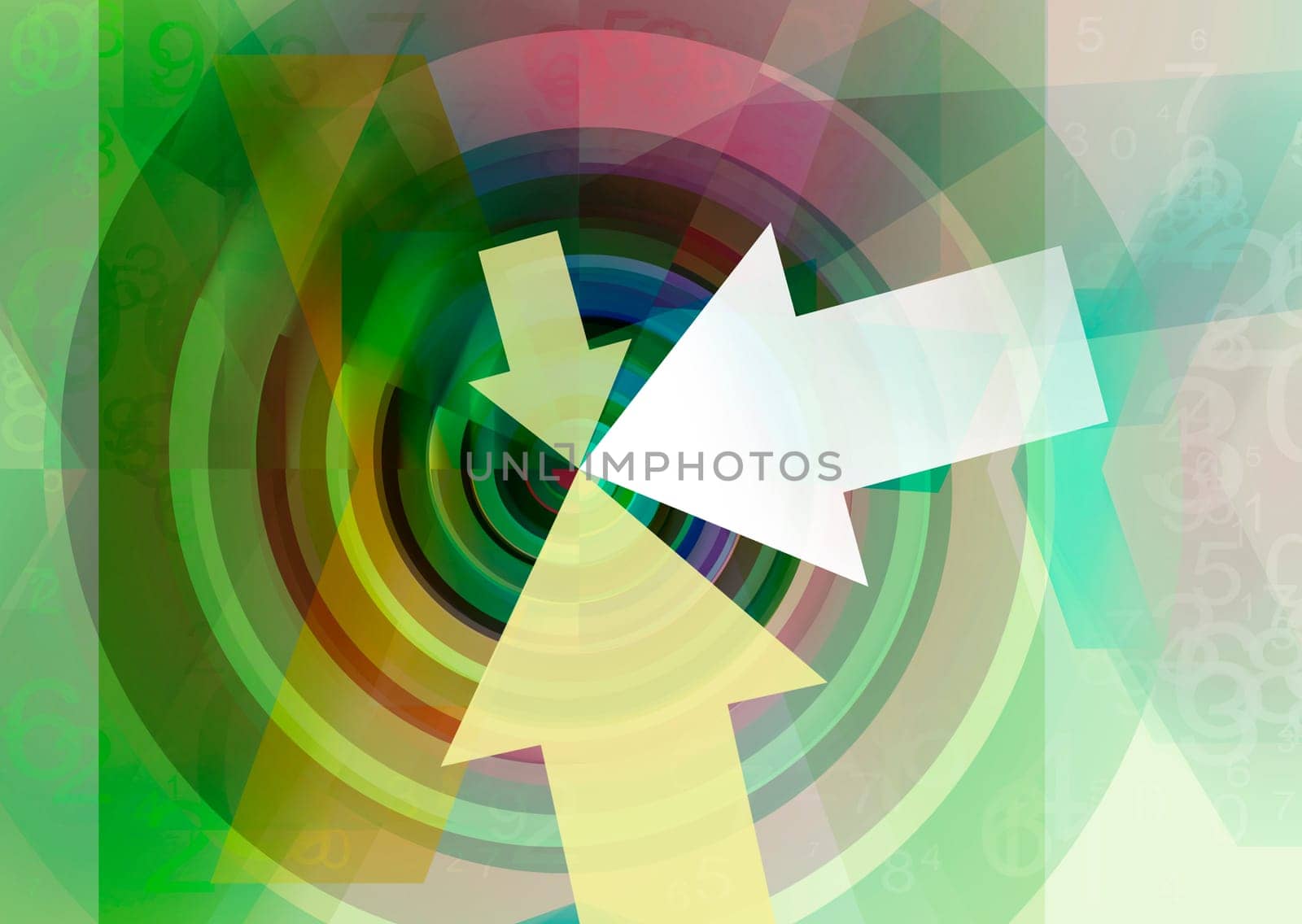 Goal spiral abstract concept