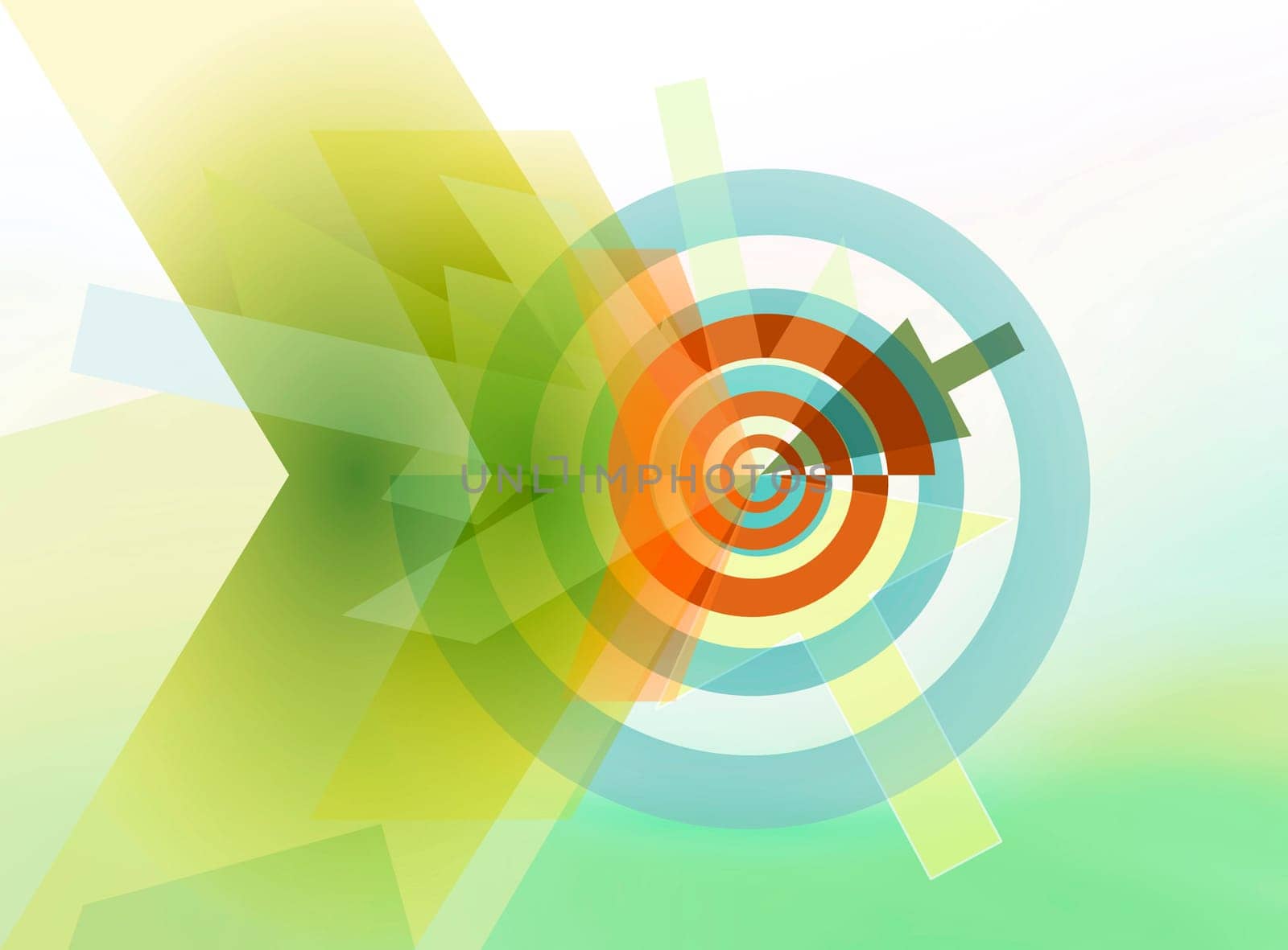 Goal spiral abstract concept
