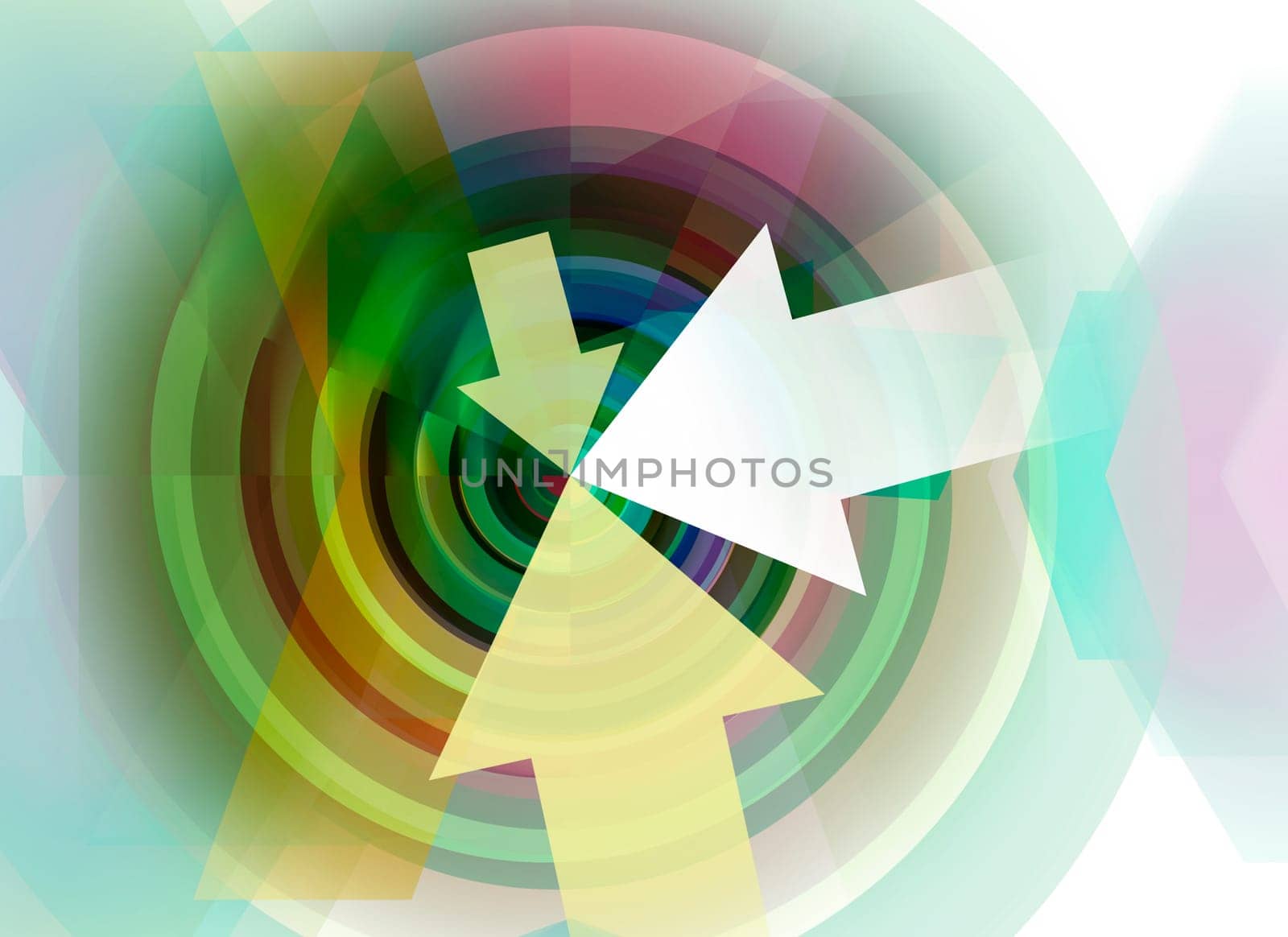 Goal spiral abstract concept
