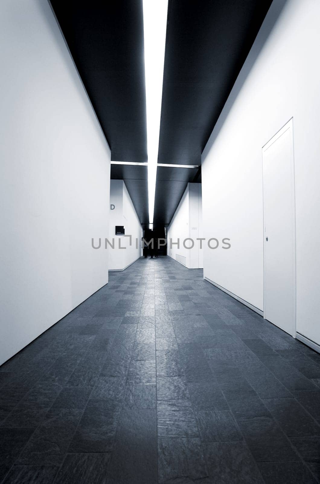 Jewish museum interior detail, Berlin, Germany, project of the architect Daniel Libeskind.