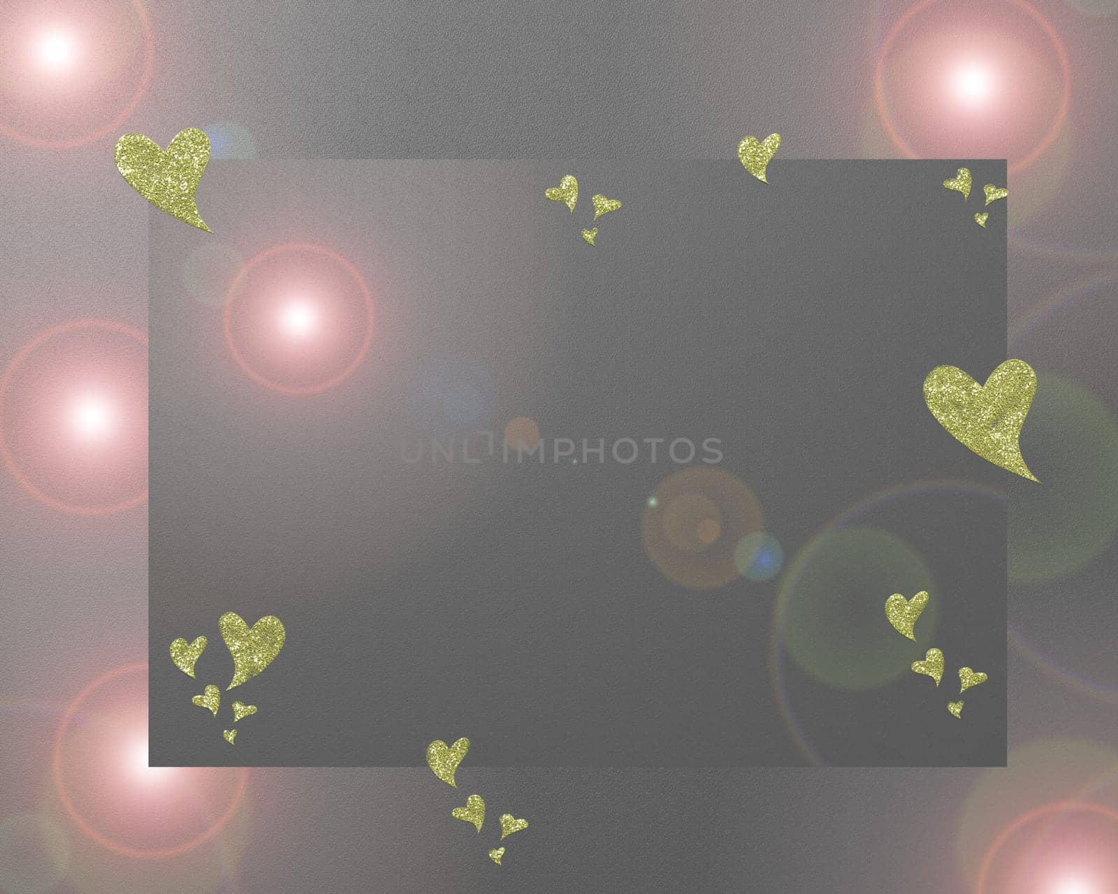 colored background with small pattern and small heart
