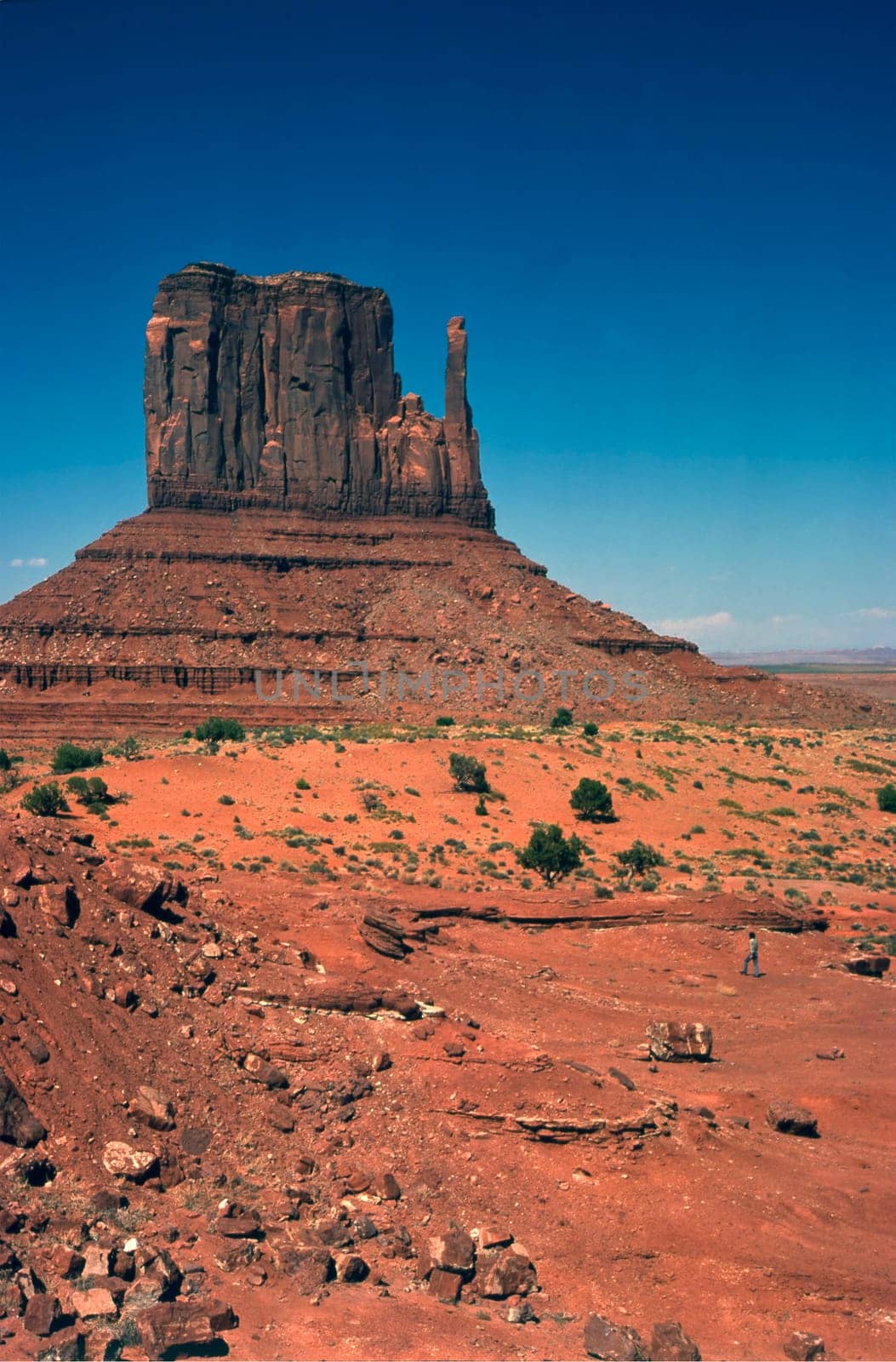 View of Mittens in Monument Valley, Arizona