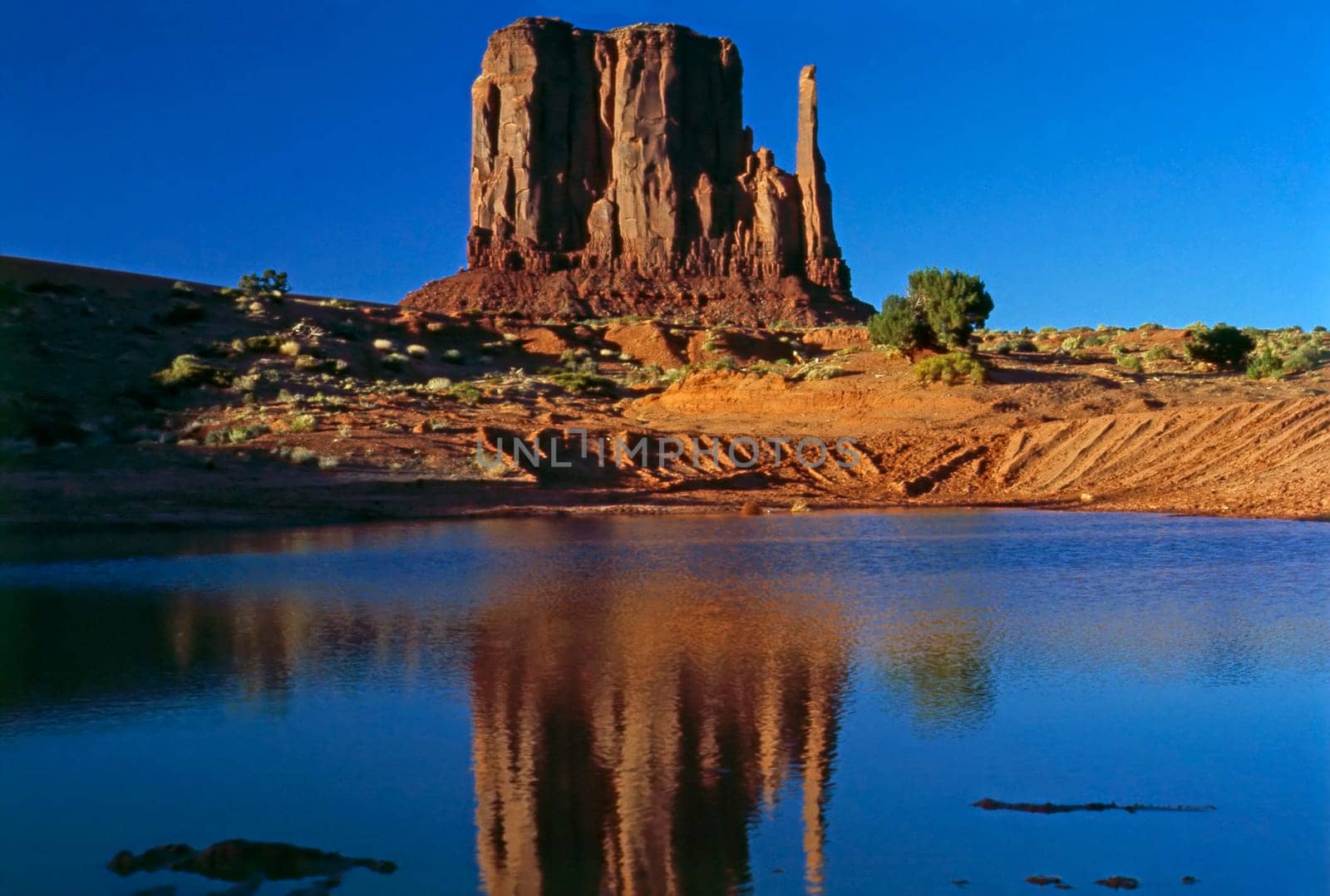View of Mittens in Monument Valley, Arizona
