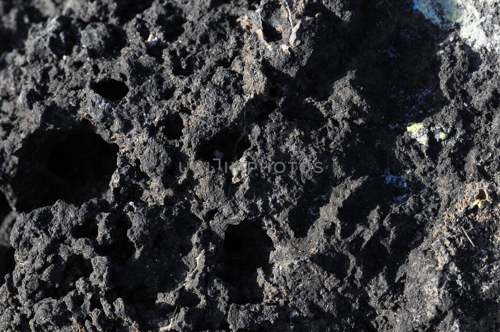 Stone Texture Hardened Lava in Tenerife Volcanic Canary Island