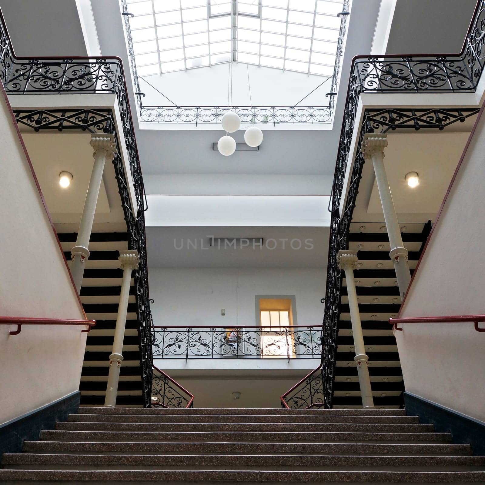Staircase in classicist style