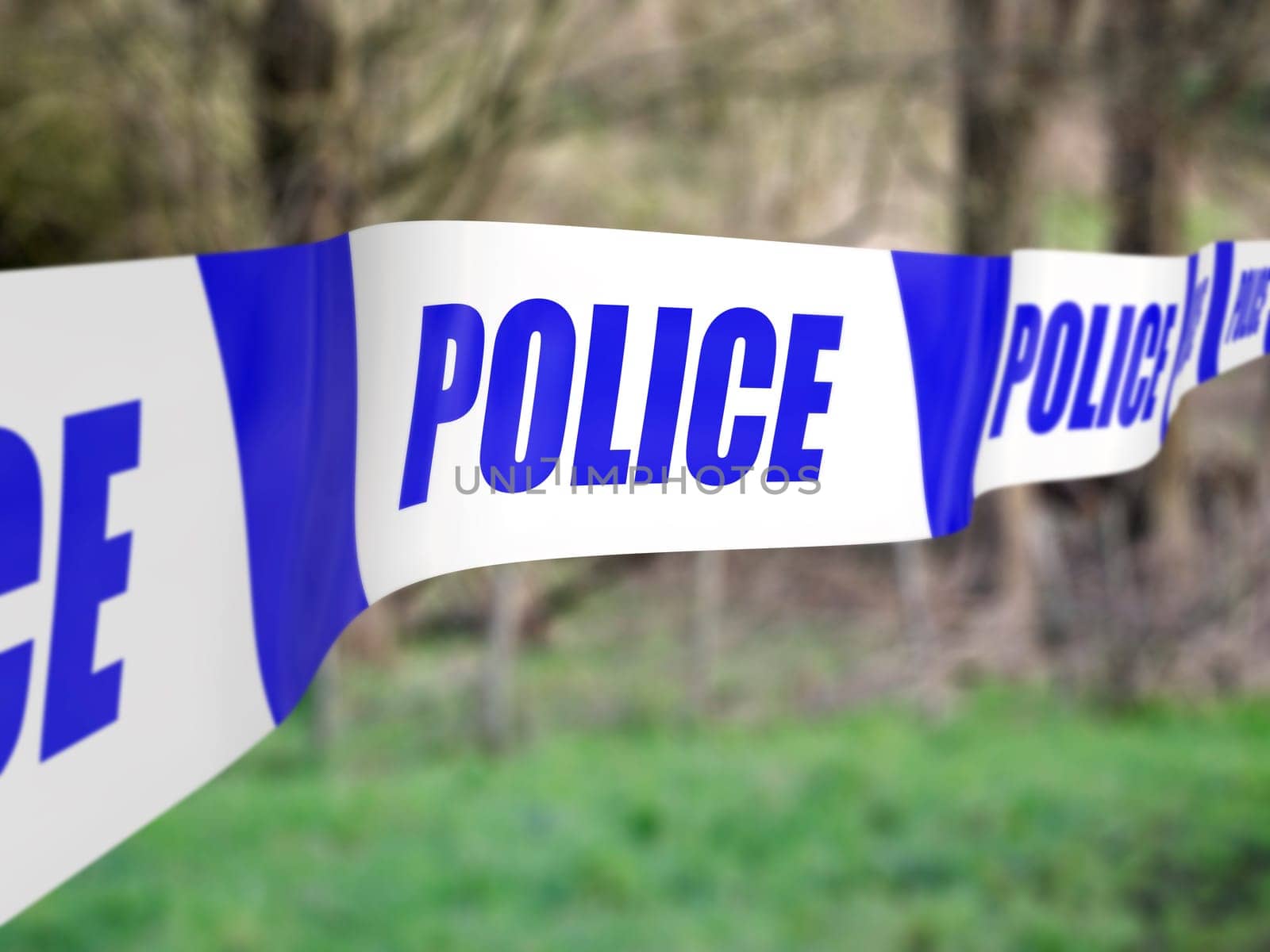 Police tape used to cordon off an incident