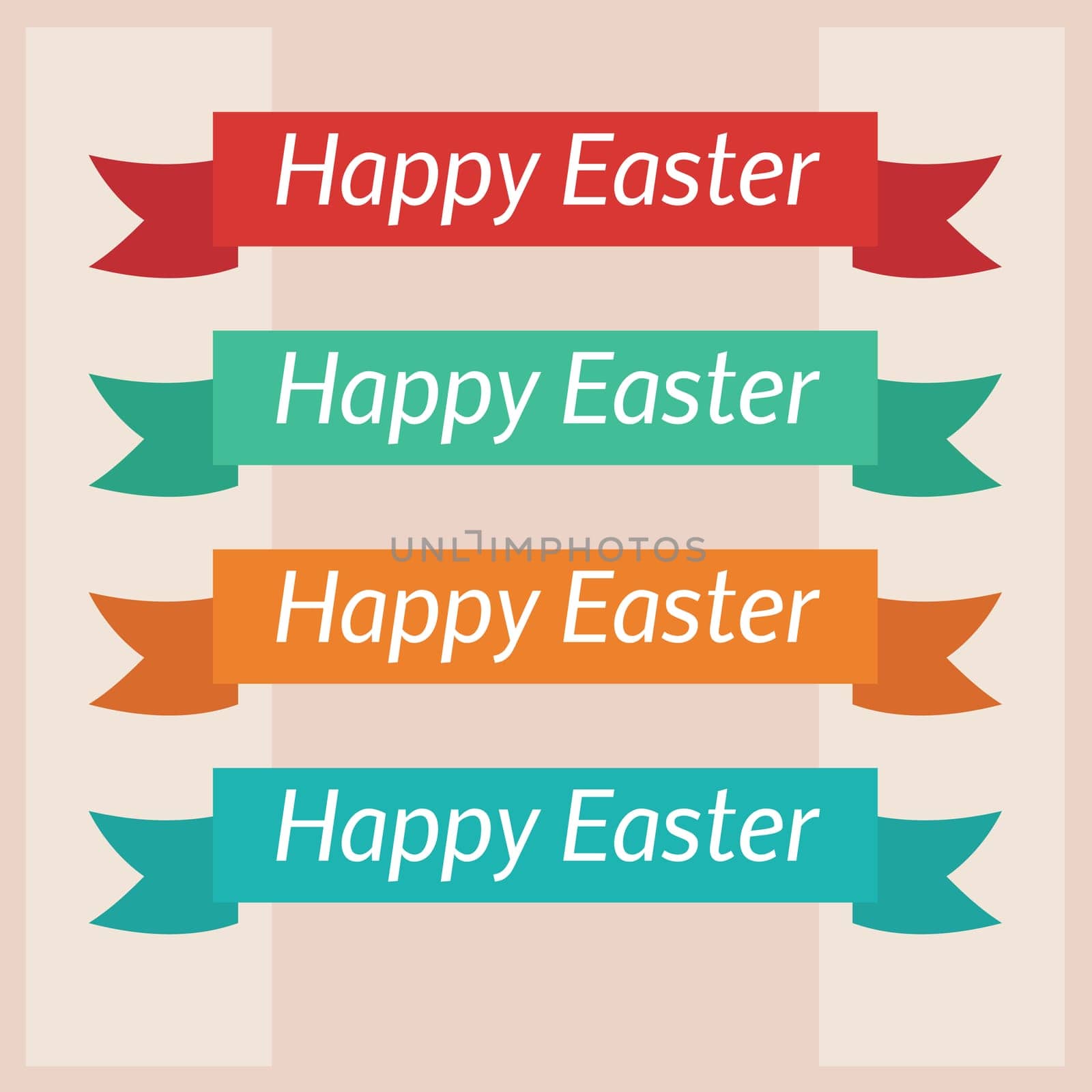 Happy Easter card template