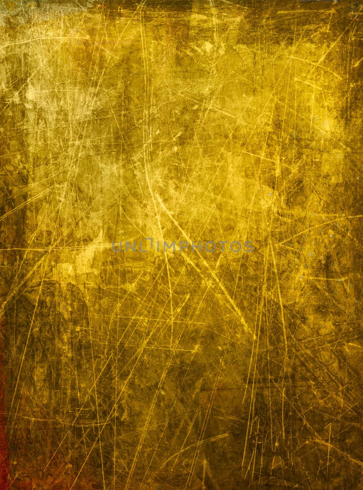 Gold Alt Kratzer - Mixed Media