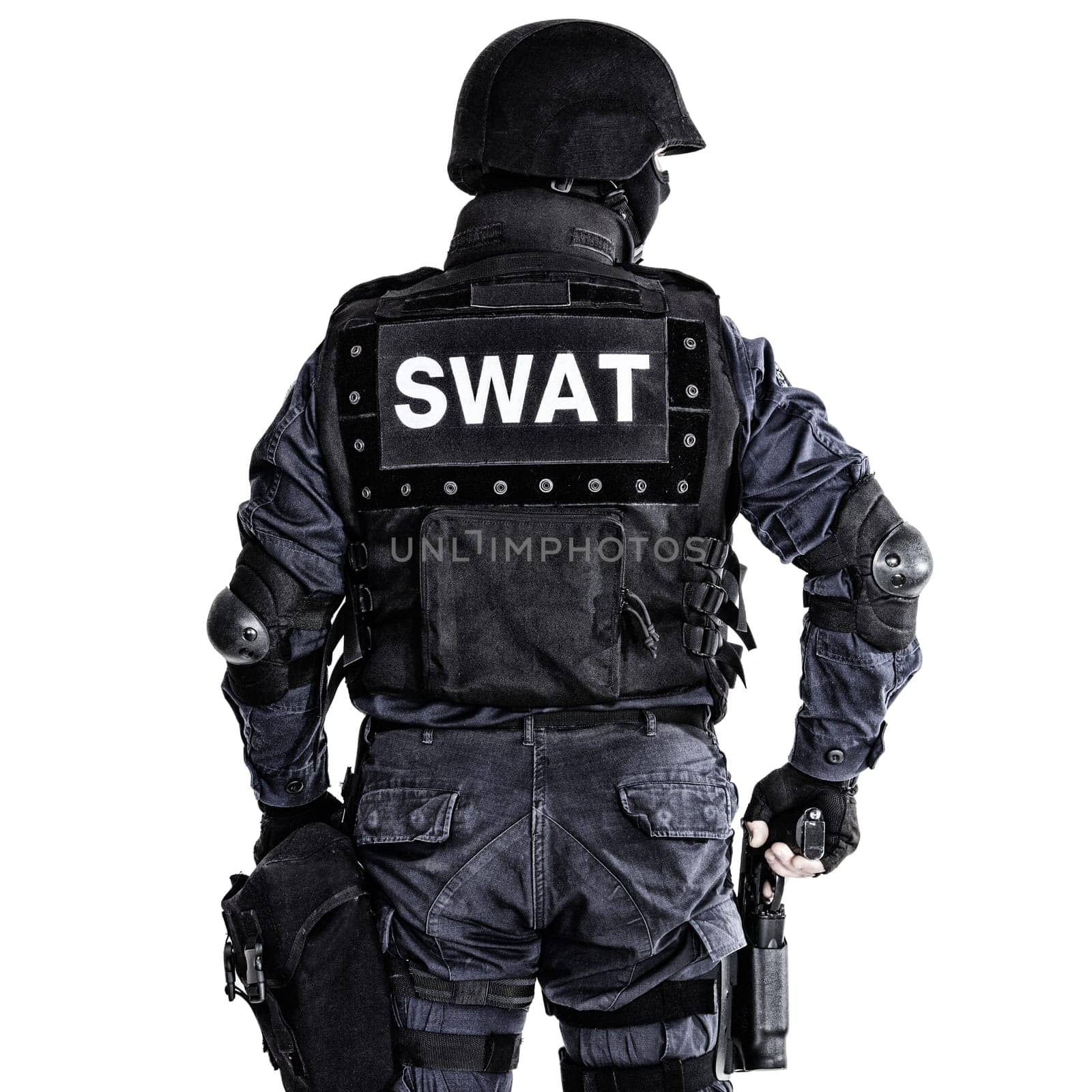 Special weapons and tactics (SWAT) team officer shot from behind
