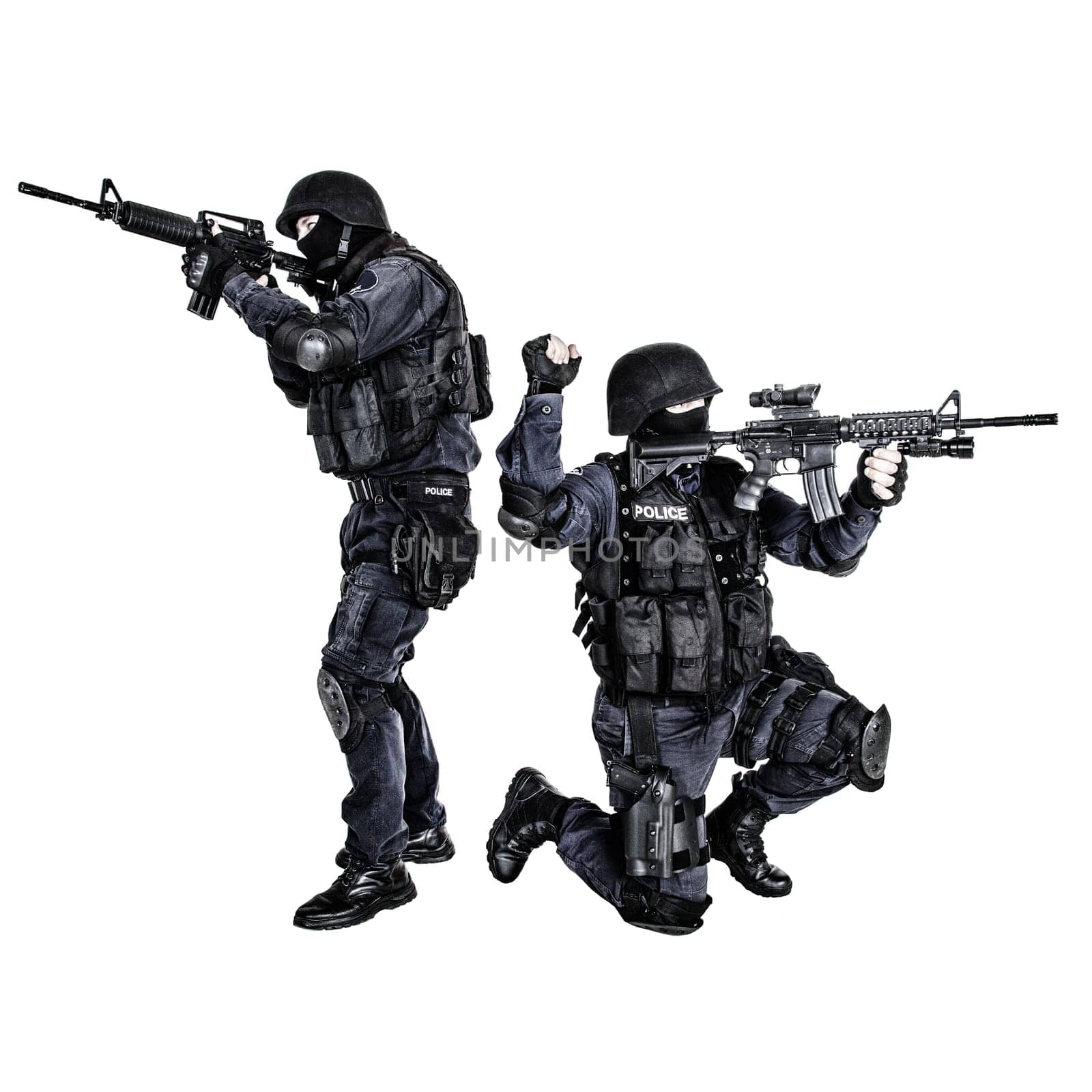 Special weapons and tactics team in action