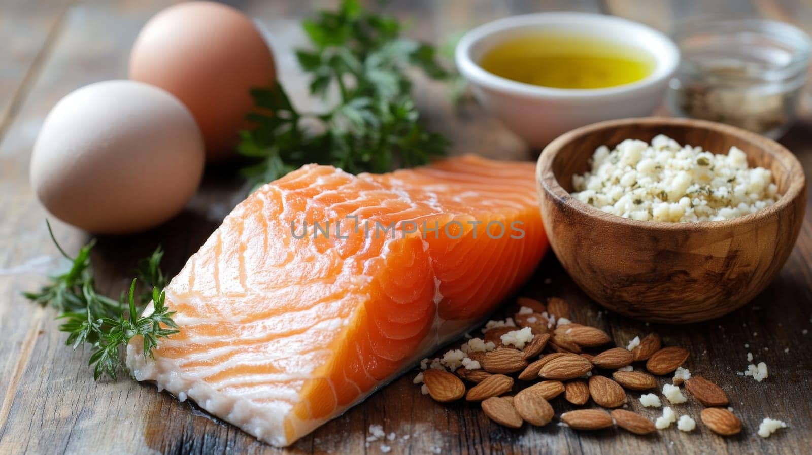 Ketogenic diet. Keto diet concept, Generative AI food