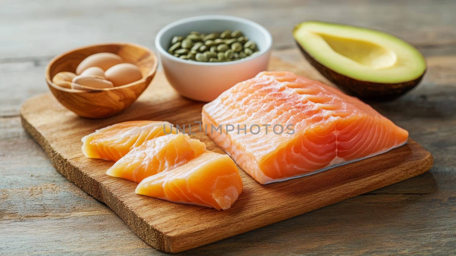 Ketogenic diet. Keto diet concept, Generative AI food