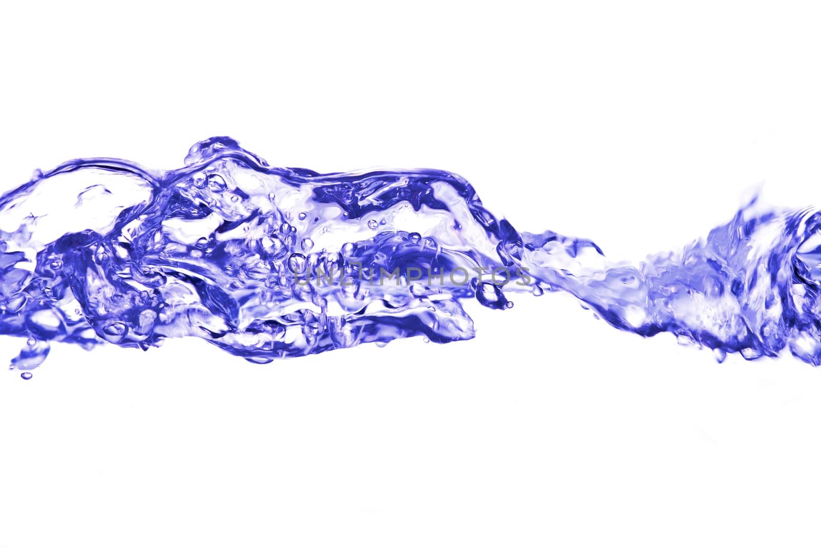 Abstract detail of water splashes - blowing spray - involutions
