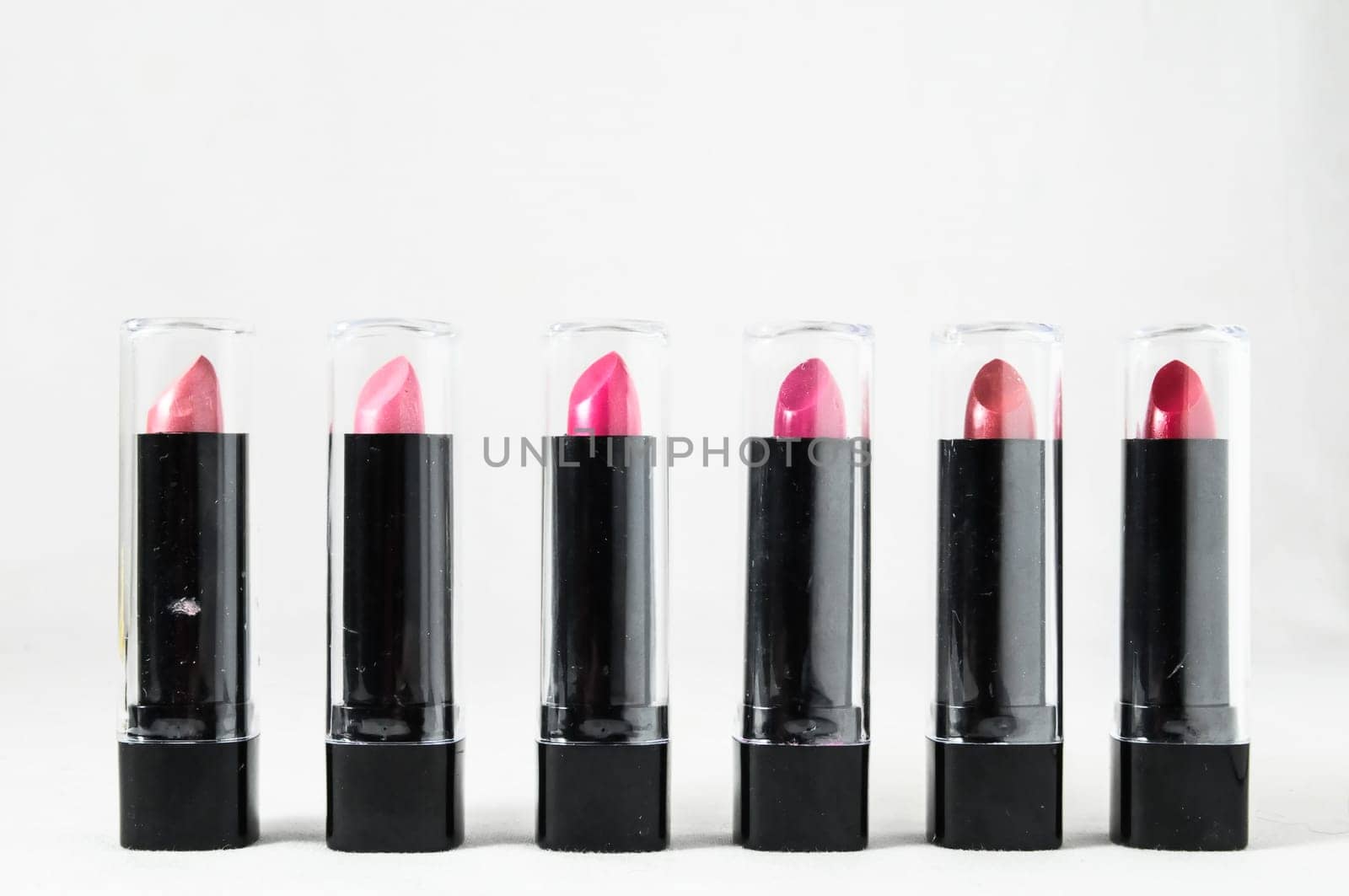 Lipstick in Black Container on a white background