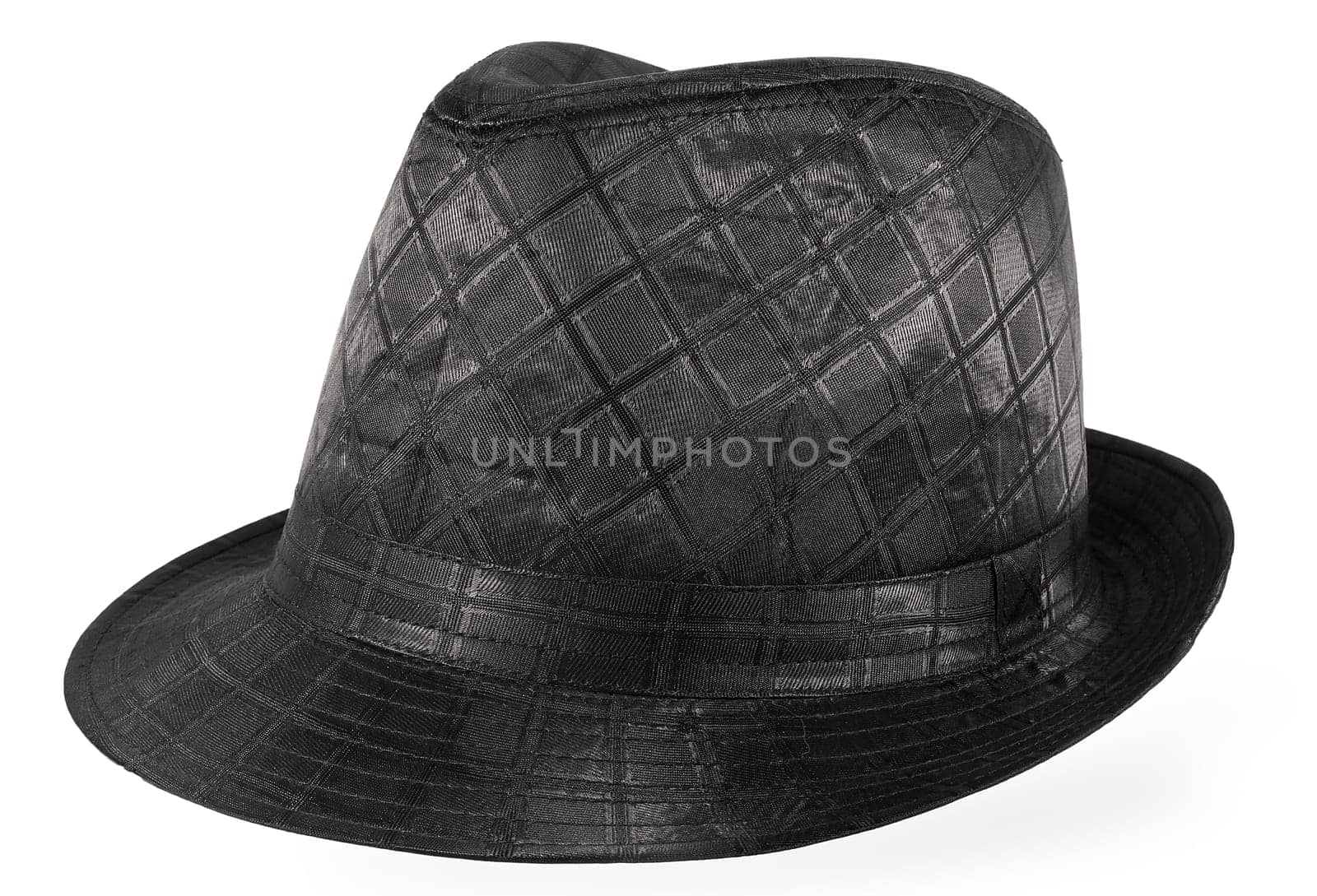 black hat on the white background