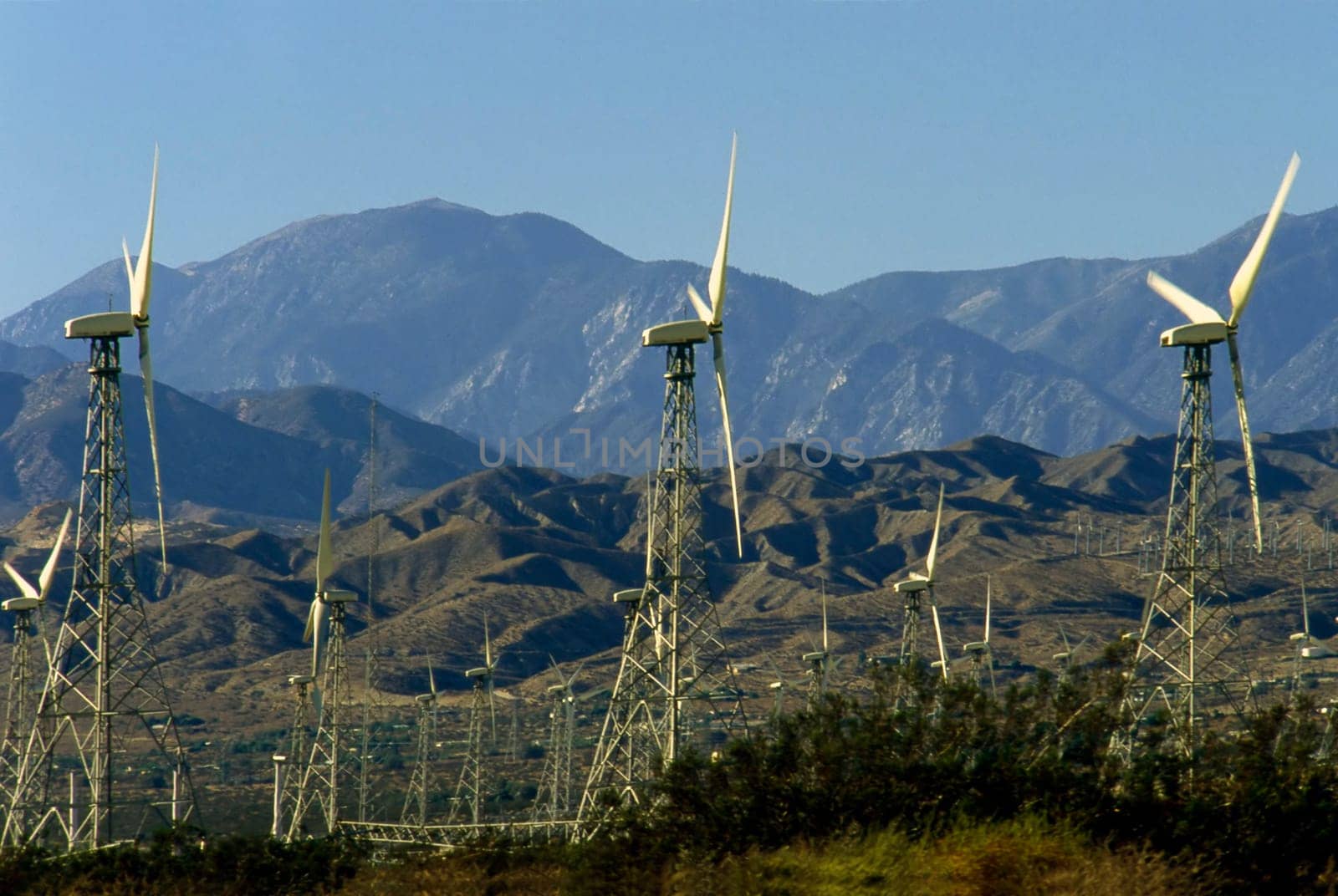 Wind Turbines in California desert