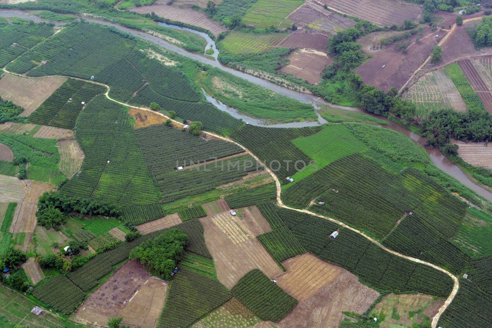The landscape with the mountain road between Mae Hong on and pai in the mountain oust of Mae Hong Son in the north of Thailand in South East Asia.