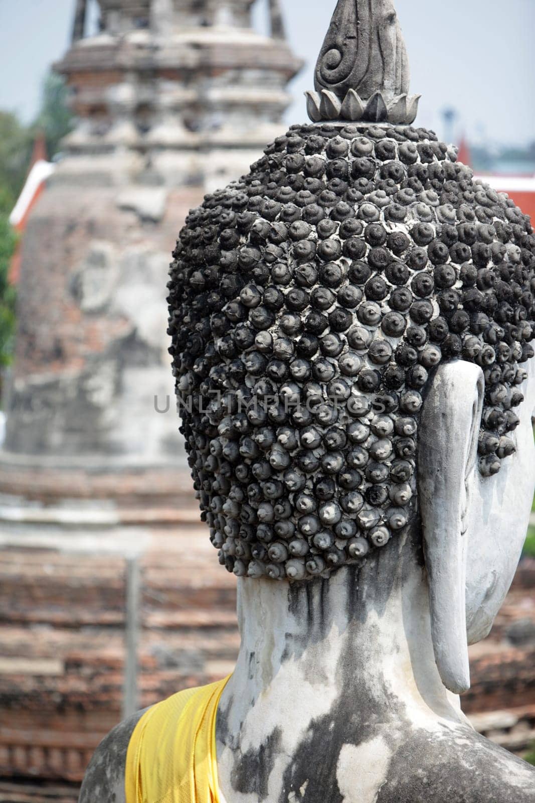 Wat Yai Chai Temple in the temple city of Ayutthaya in Thailand