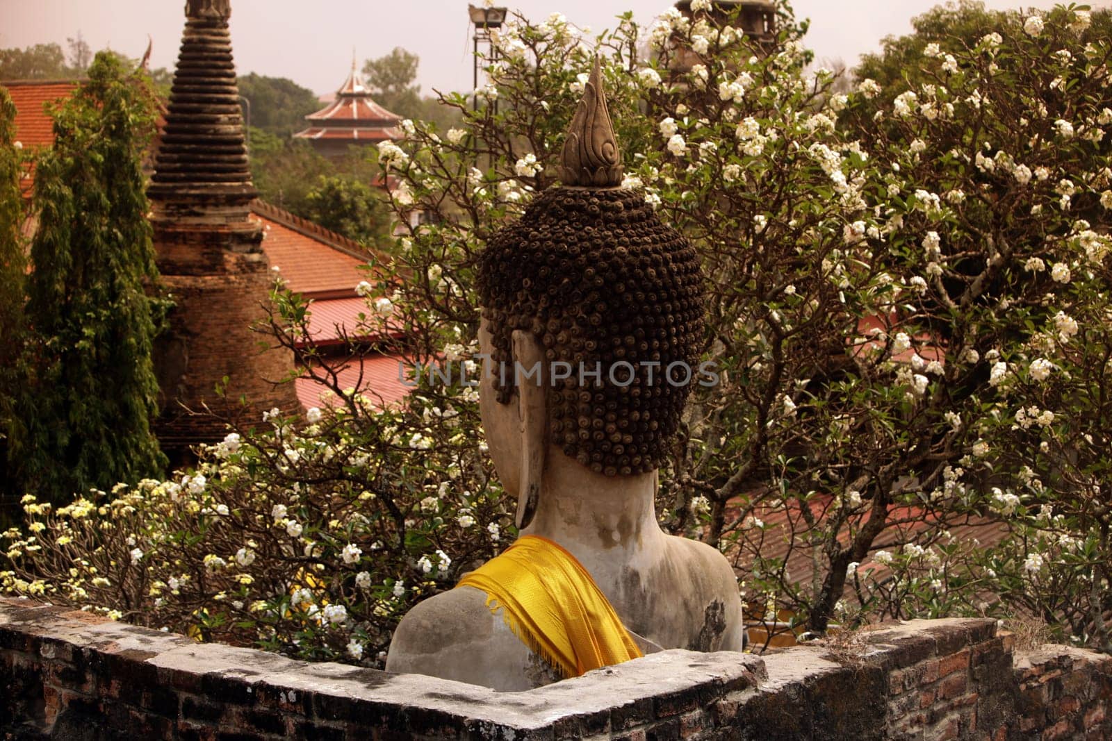 Wat Yai Chai Temple in the temple city of Ayutthaya,Thailand.