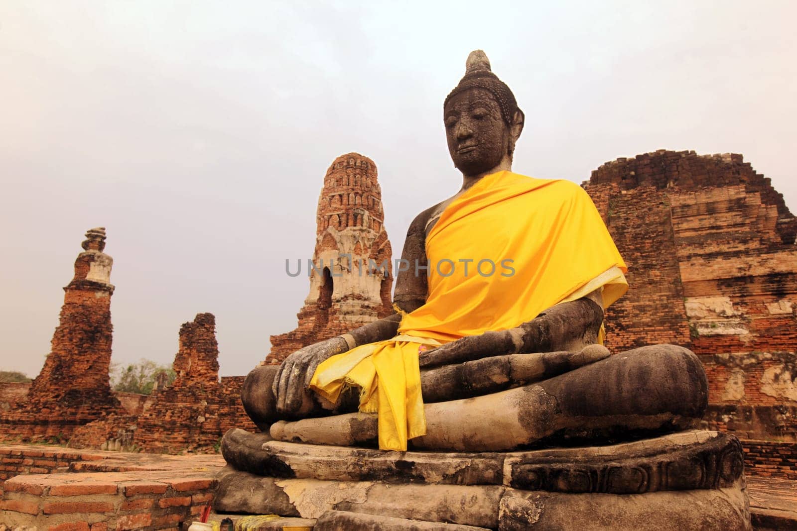 Wat Ratburana Temple in the temple city of Ayutthaya,Thailand.