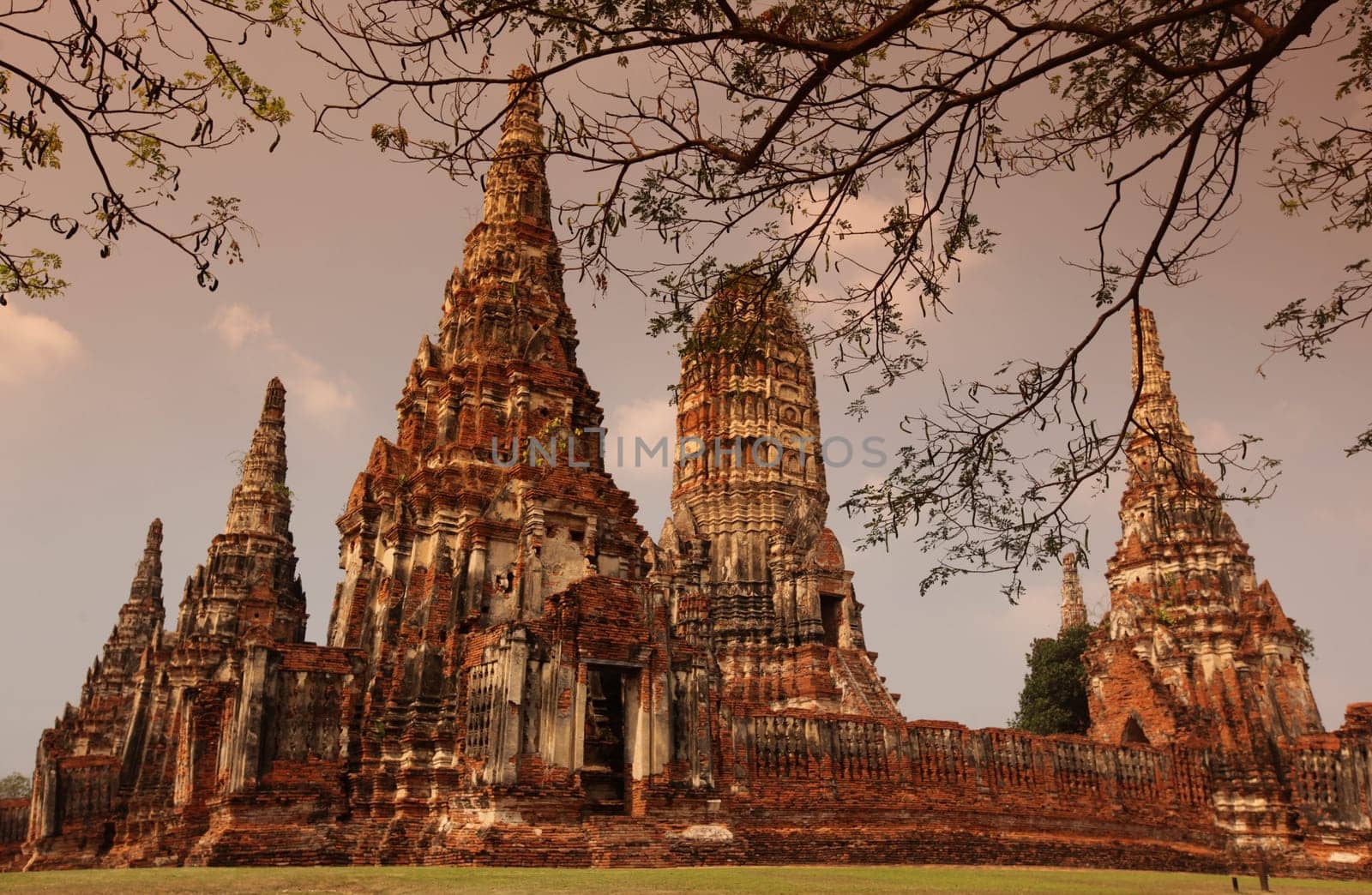 Wat Chai Wattanaram Temple in the temple city of Ayutthaya,Thailand.