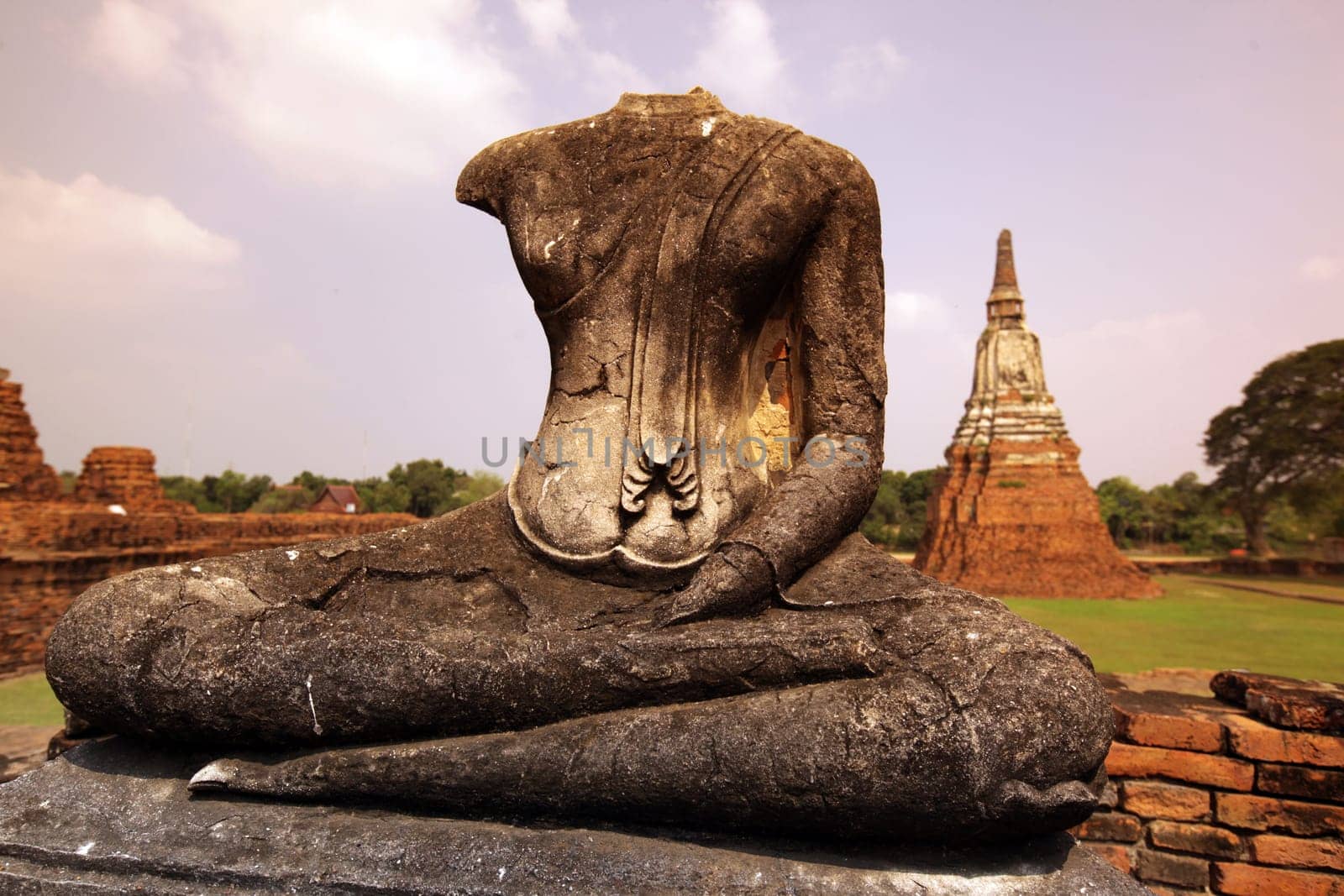Wat Chai Wattanaram Temple in the temple city of Ayutthaya,Thailand.