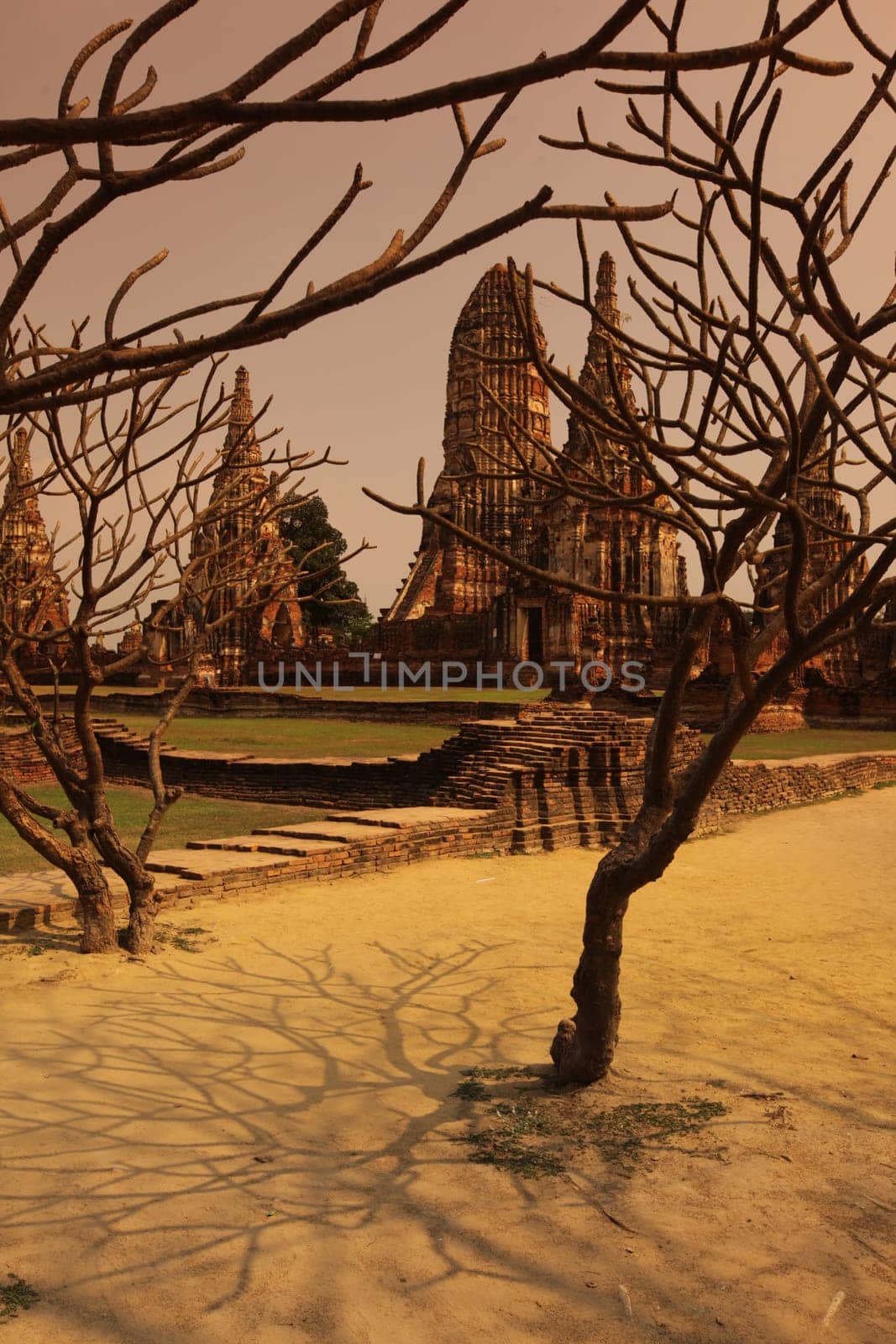 Wat Chai Wattanaram Temple in the temple city of Ayutthaya,Thailand.