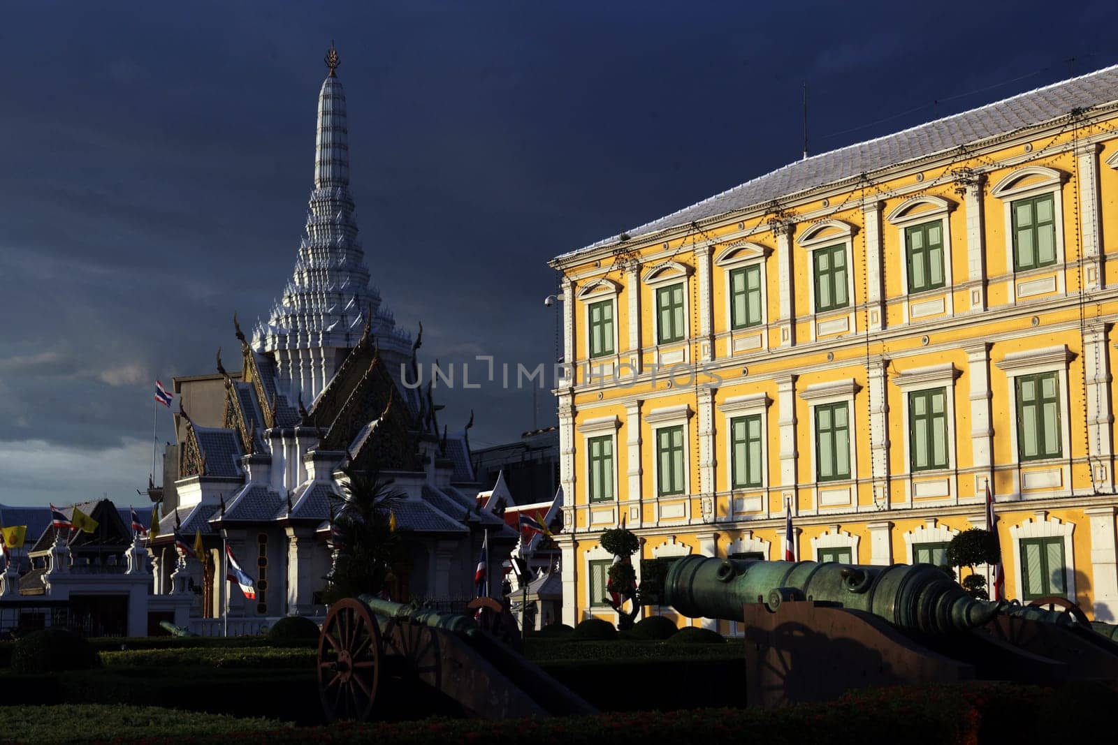 Das Gebaeude des Verteidigungs Ministerium oder Ministry of Defence im Historischen Zentrum der Hauptstadt Bangkok in Thailand.